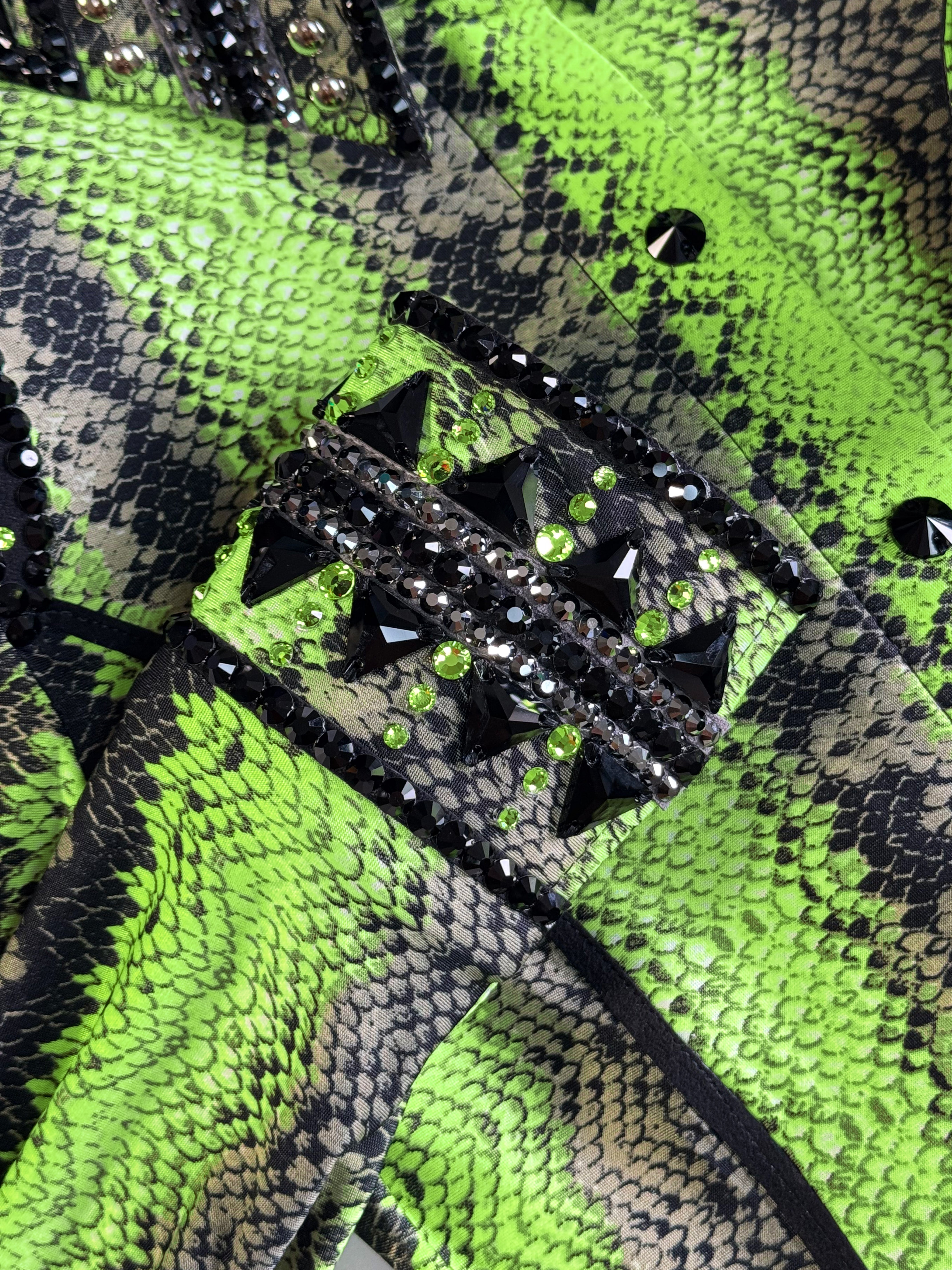 Western Shirt — Lime Viper