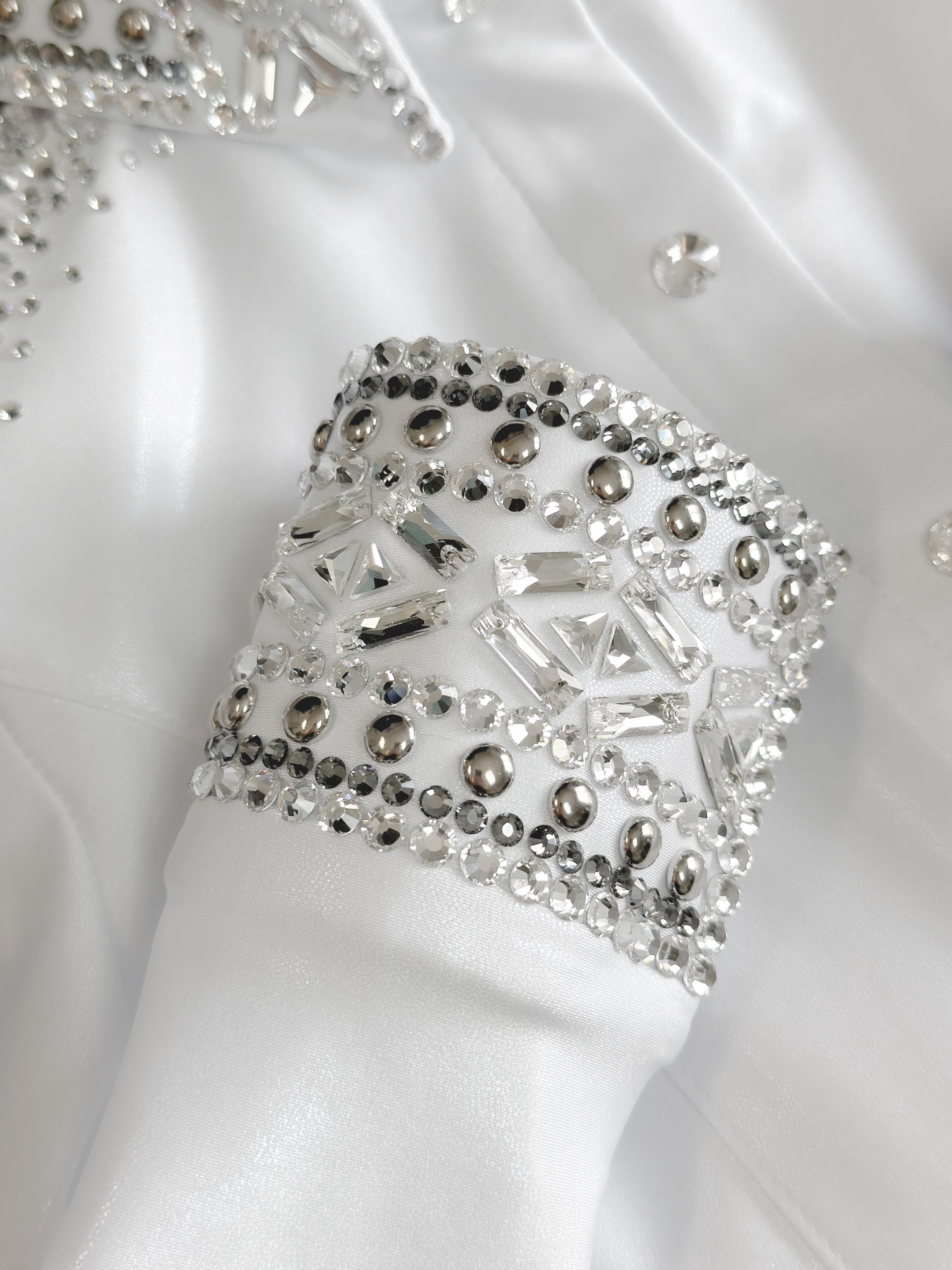 Western Shirt — Silver Diamonds