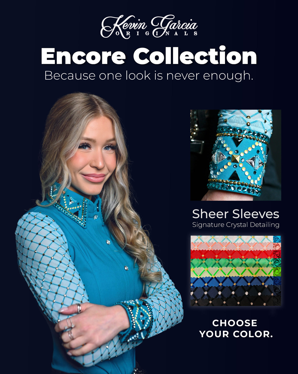 Encore - Sheer Sleeves - Crystal Sleeves w/ Color Varieties | Kevin ...
