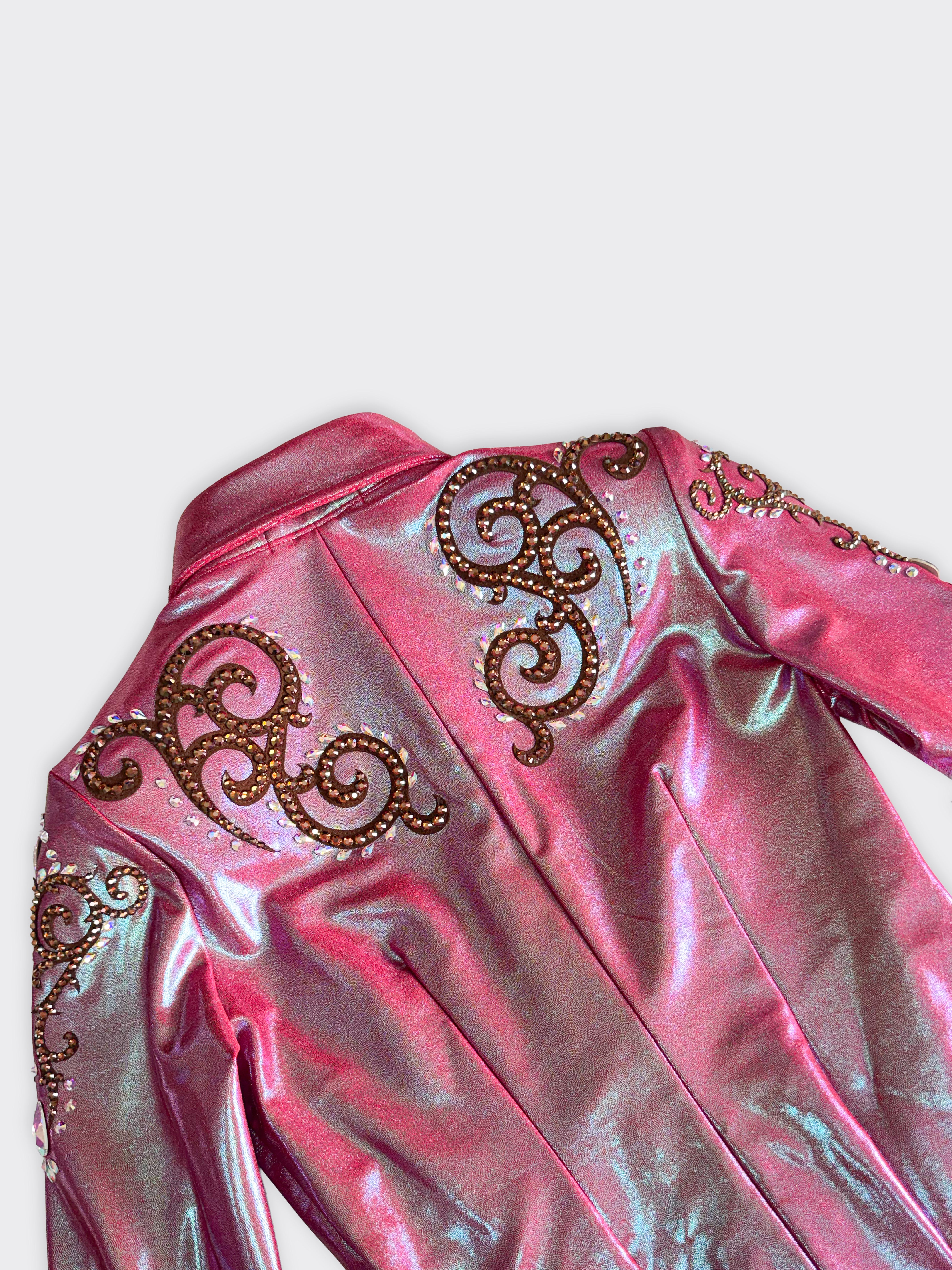 Size 8 - Metallic Collection #58 - Hidden Zipper Retro Shirt