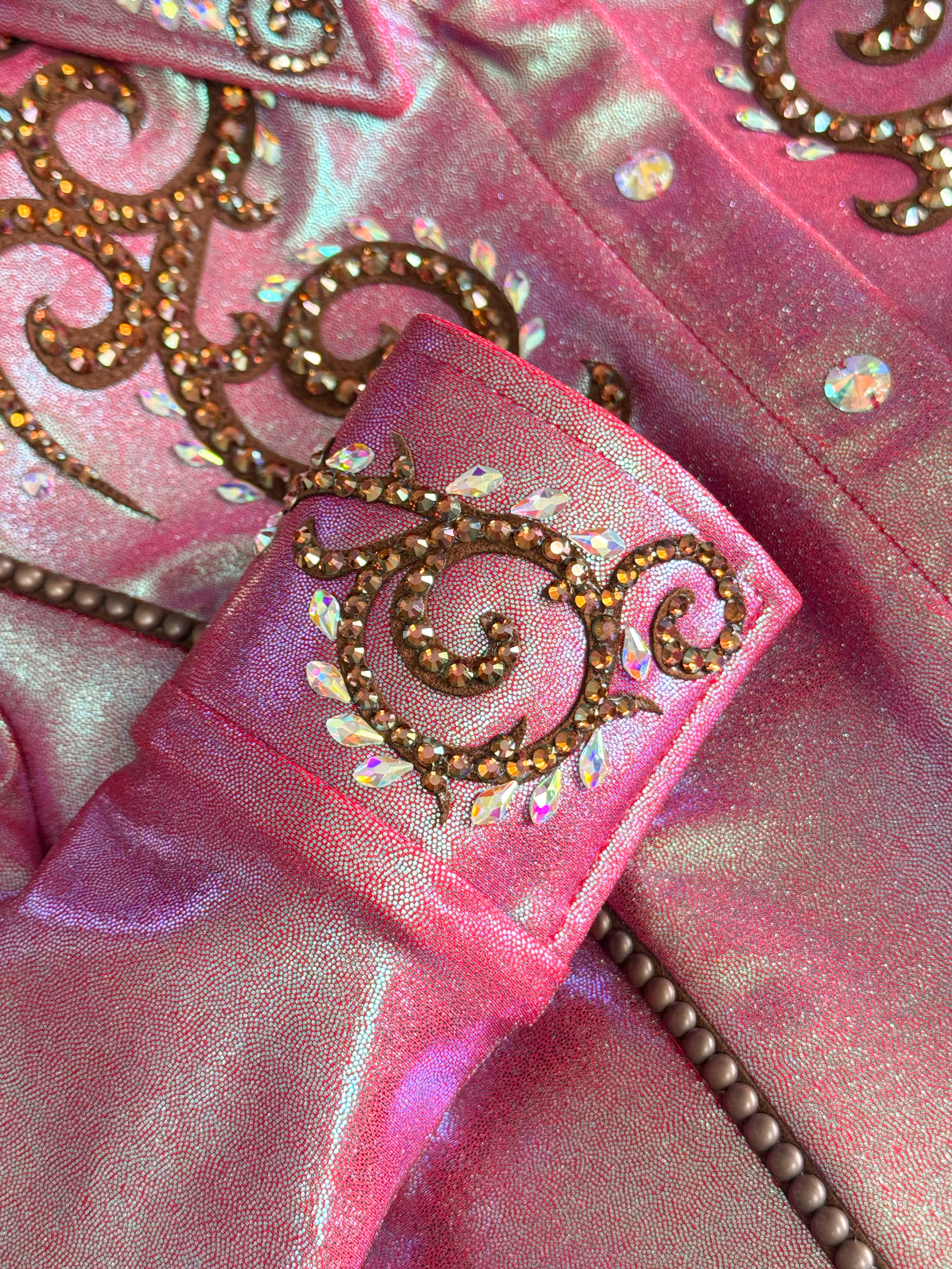 Size 8 - Metallic Collection #58 - Hidden Zipper Retro Shirt