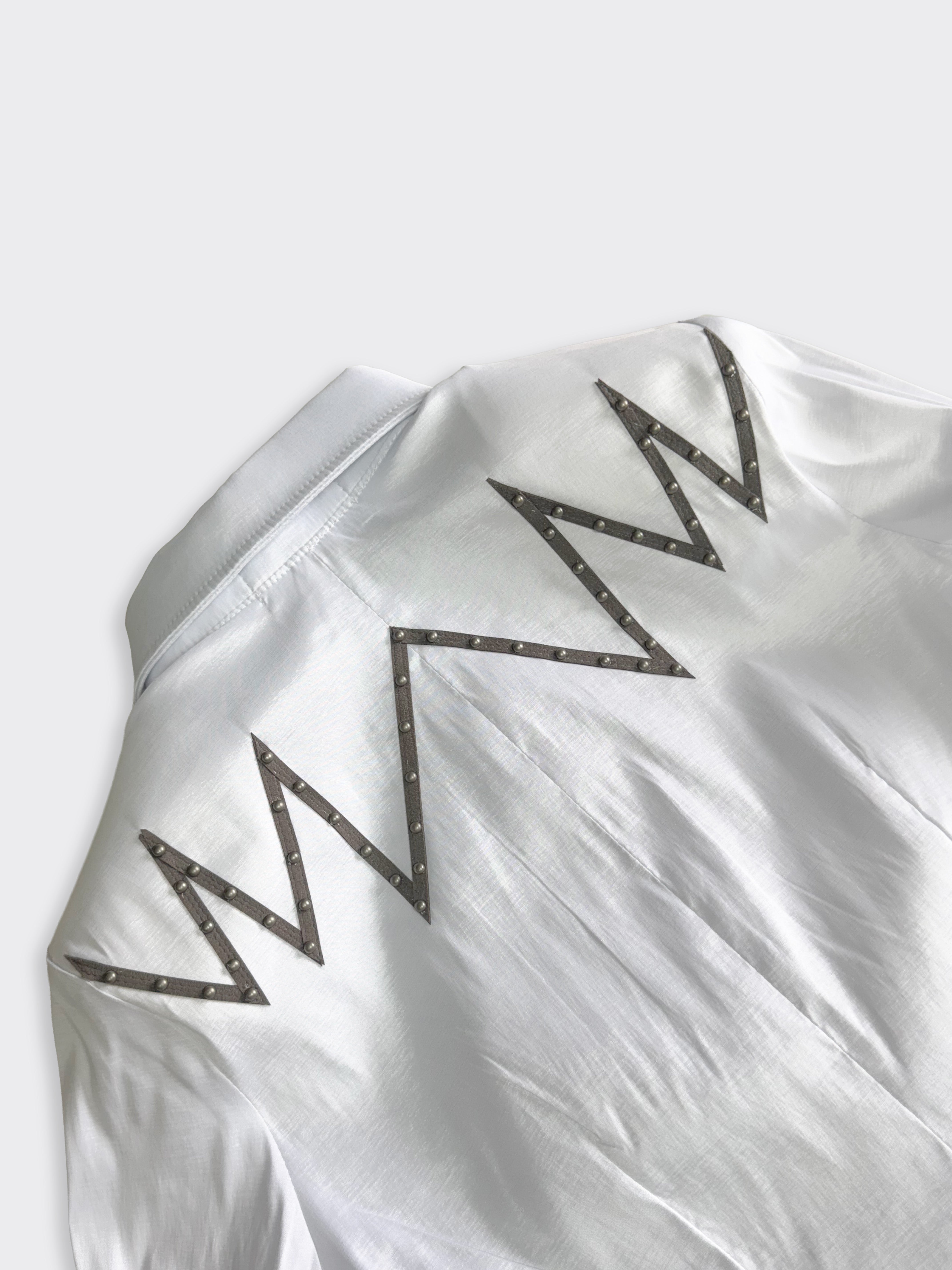 Size 10 —  Western Ranch Shirt — Sharp White