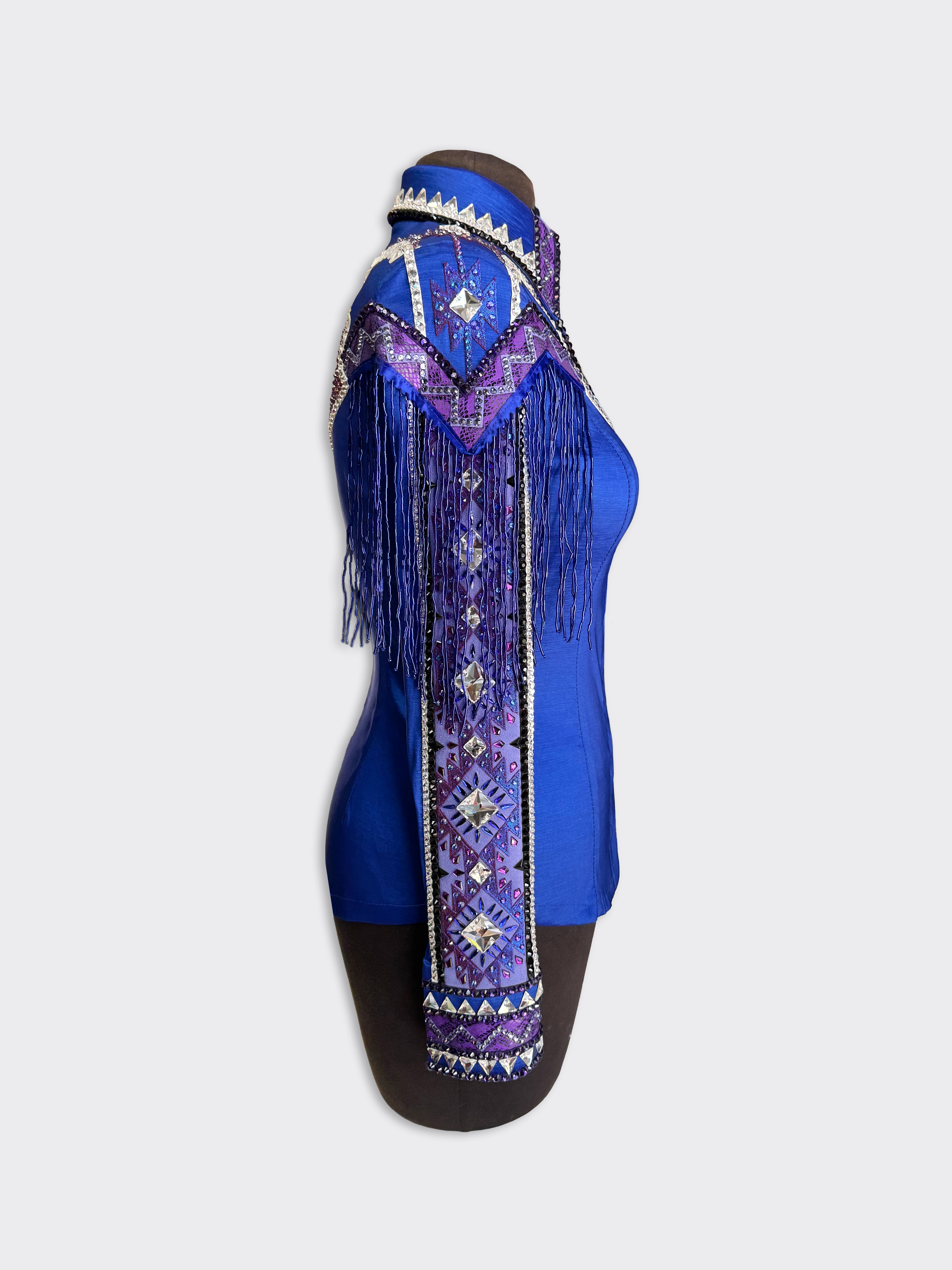 Size 4 — Western Shirt — Royal Purple