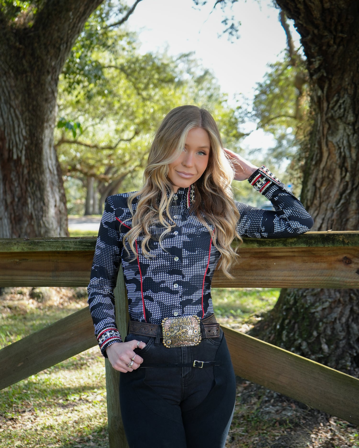 Retro REMAKE - Camo #100 - Hidden Zipper Retro Shirt