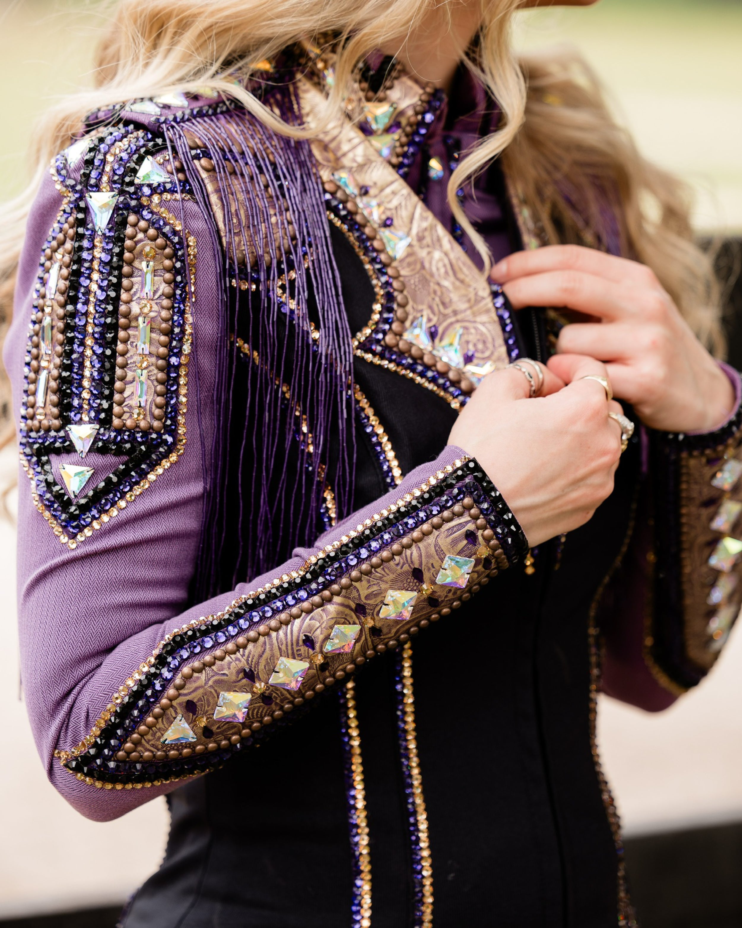 Western Shirt - Encore - Mauve Shirt & Vest Set