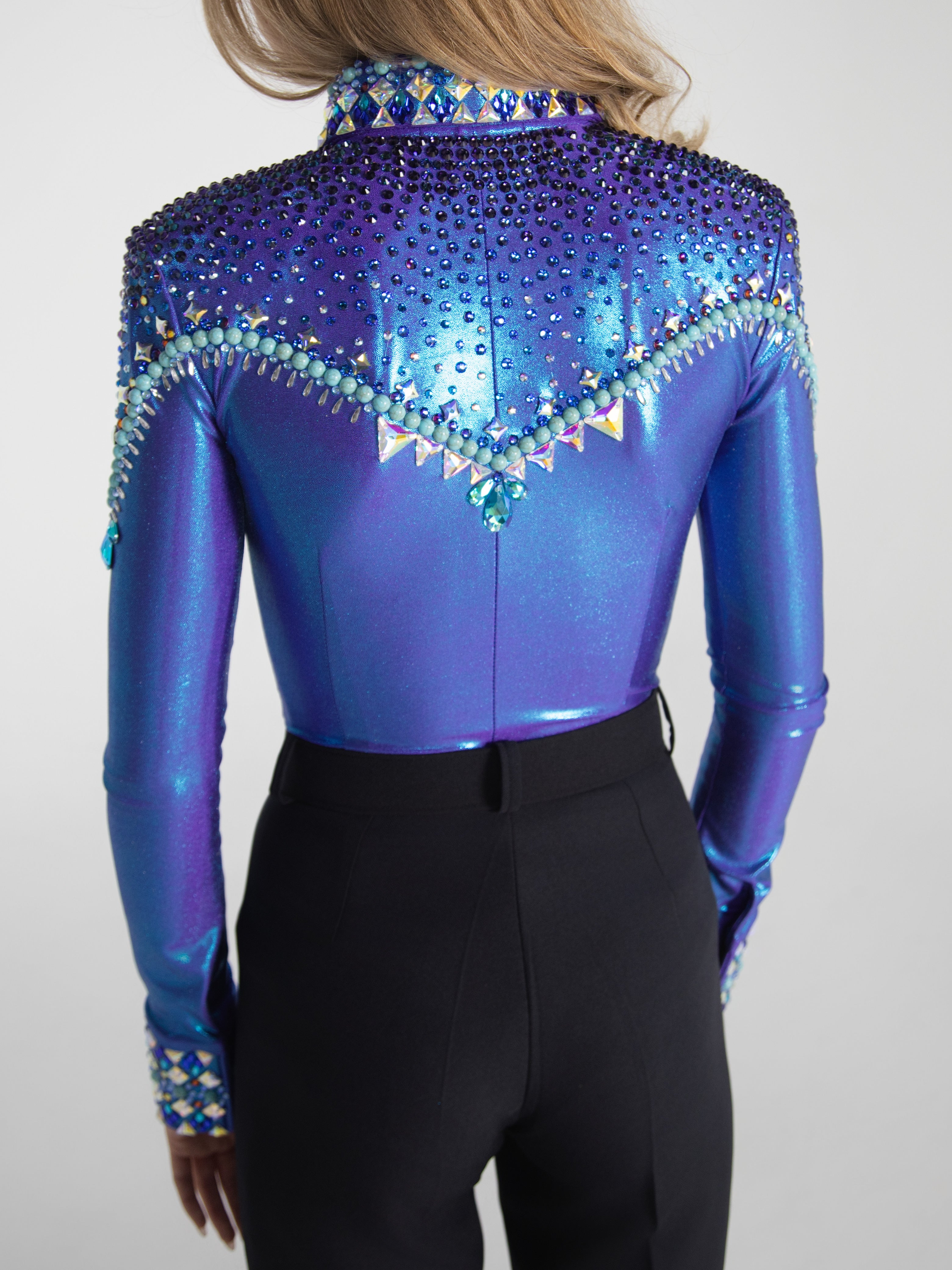 Size 4 - Metallic Collection - Hidden Zipper Retro Shirt