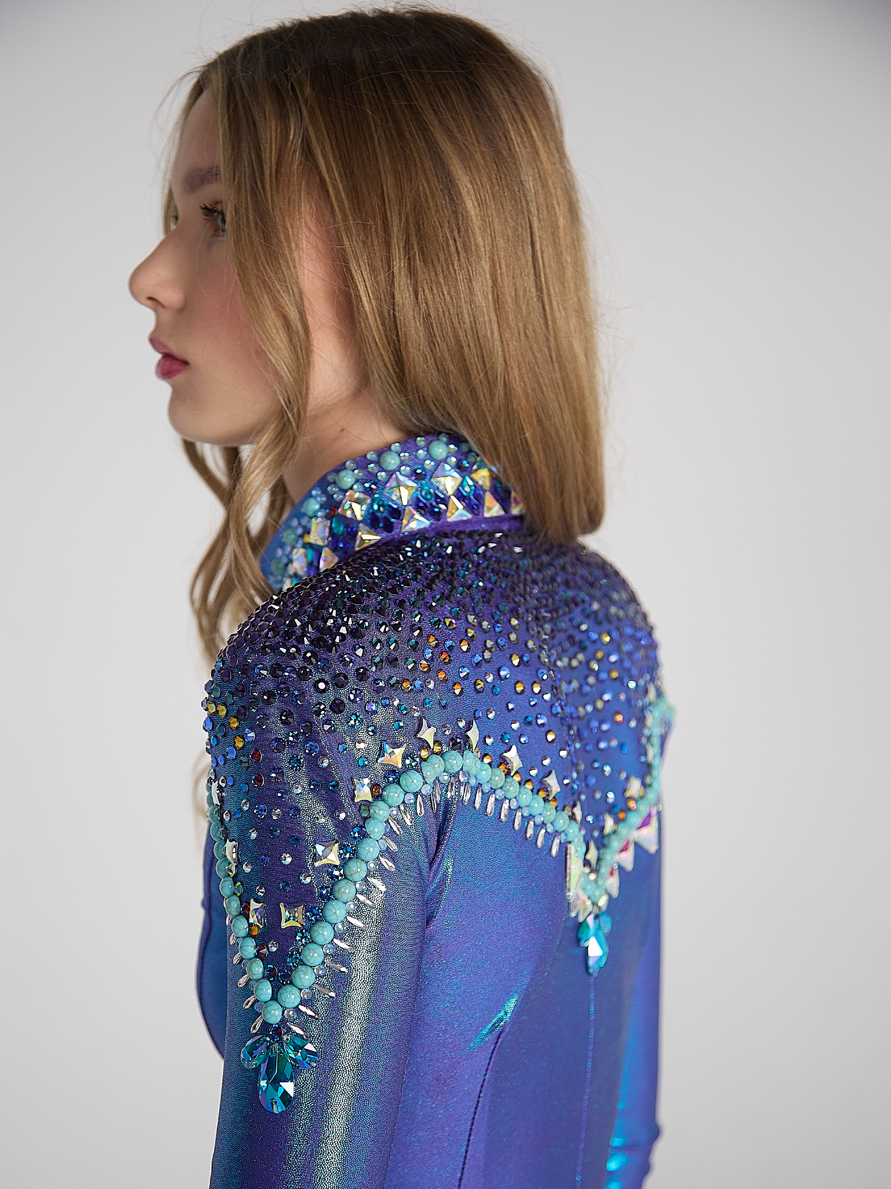 Size 4 - Metallic Collection - Hidden Zipper Retro Shirt