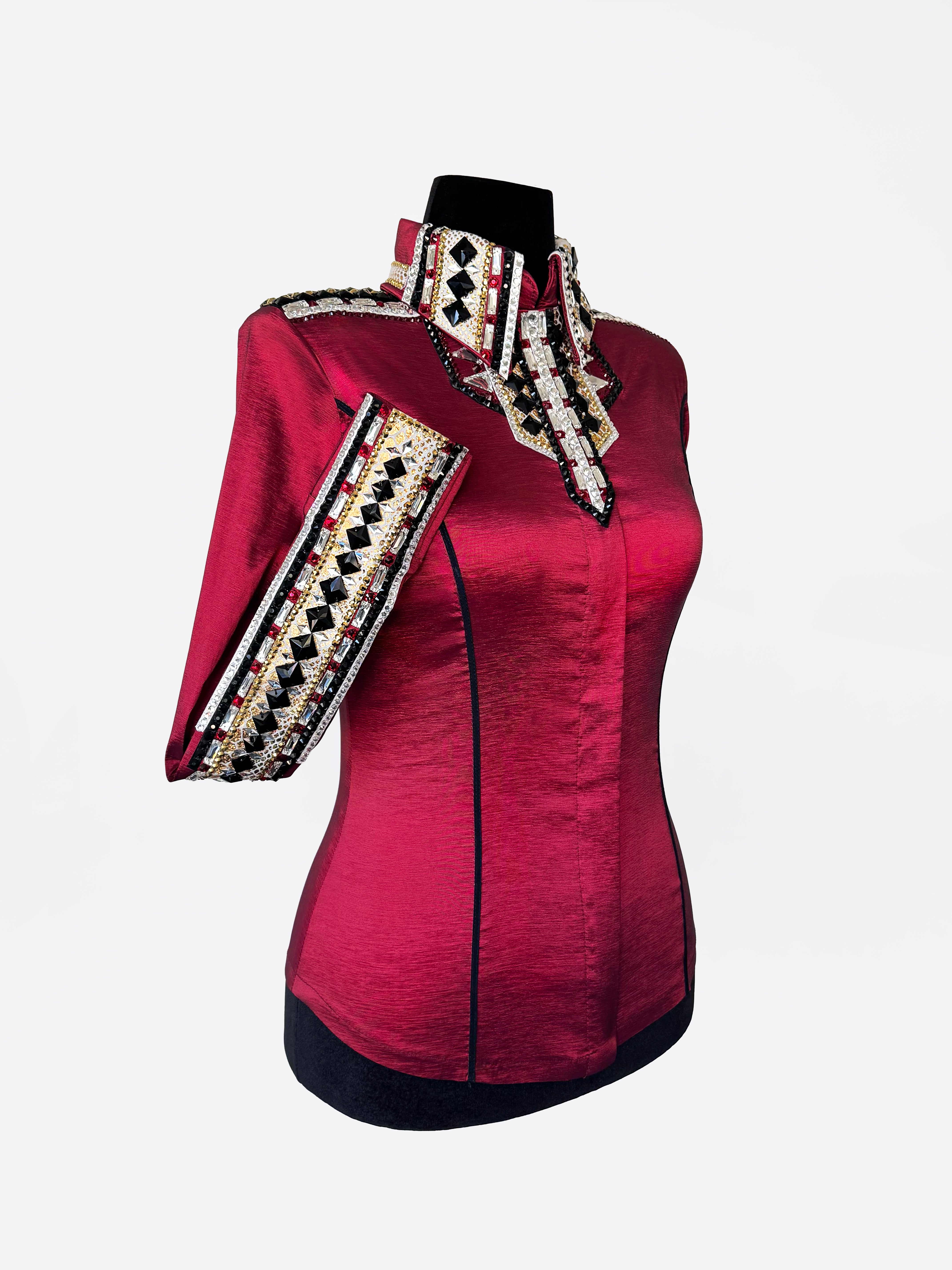 Size 6 - Hidden Zipper Retro Shirt