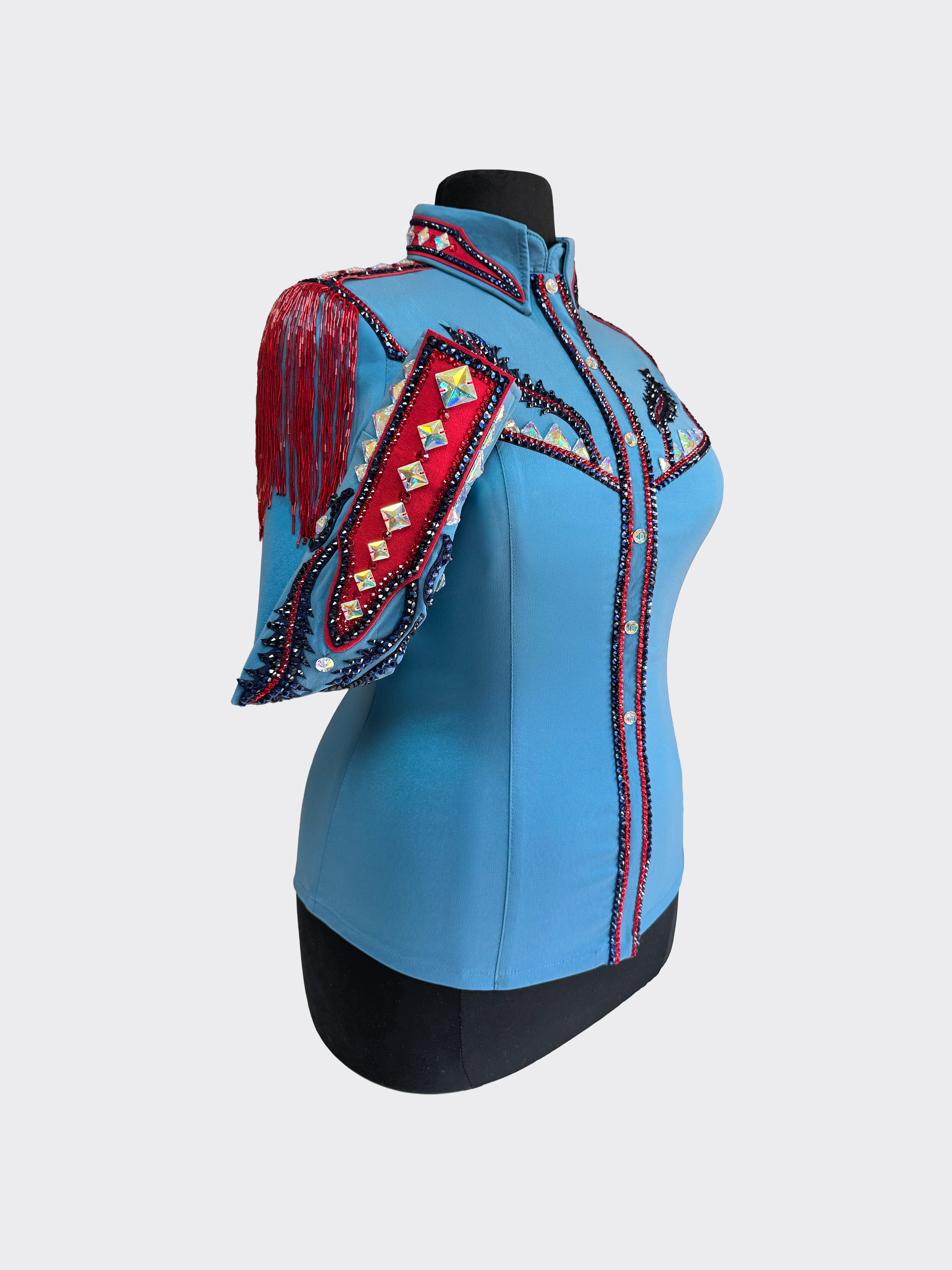 Size 12 - Hidden Zipper Retro Shirt