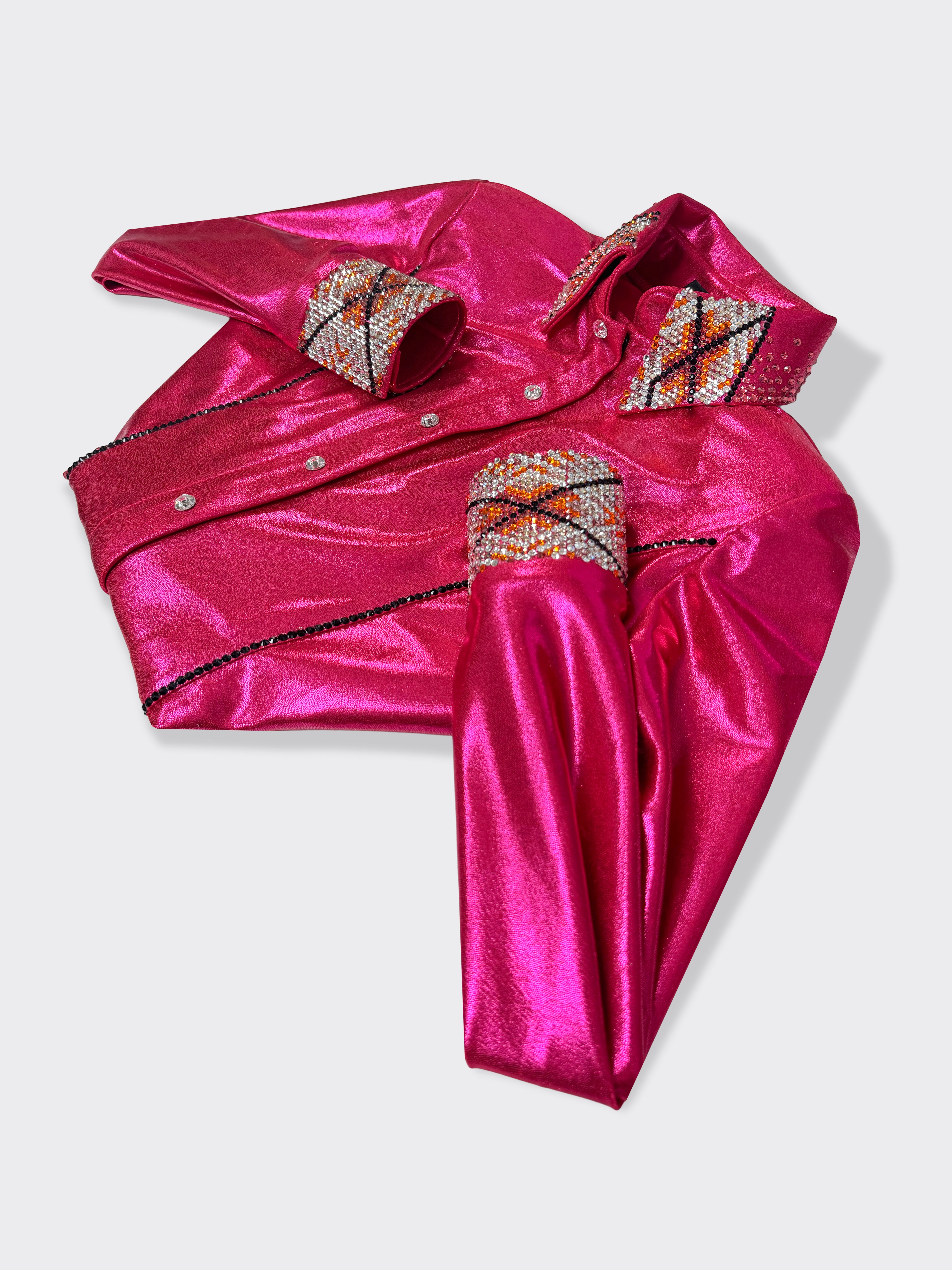 Size 8 - Metallic Collection #42- Hidden Zipper Retro Shirt