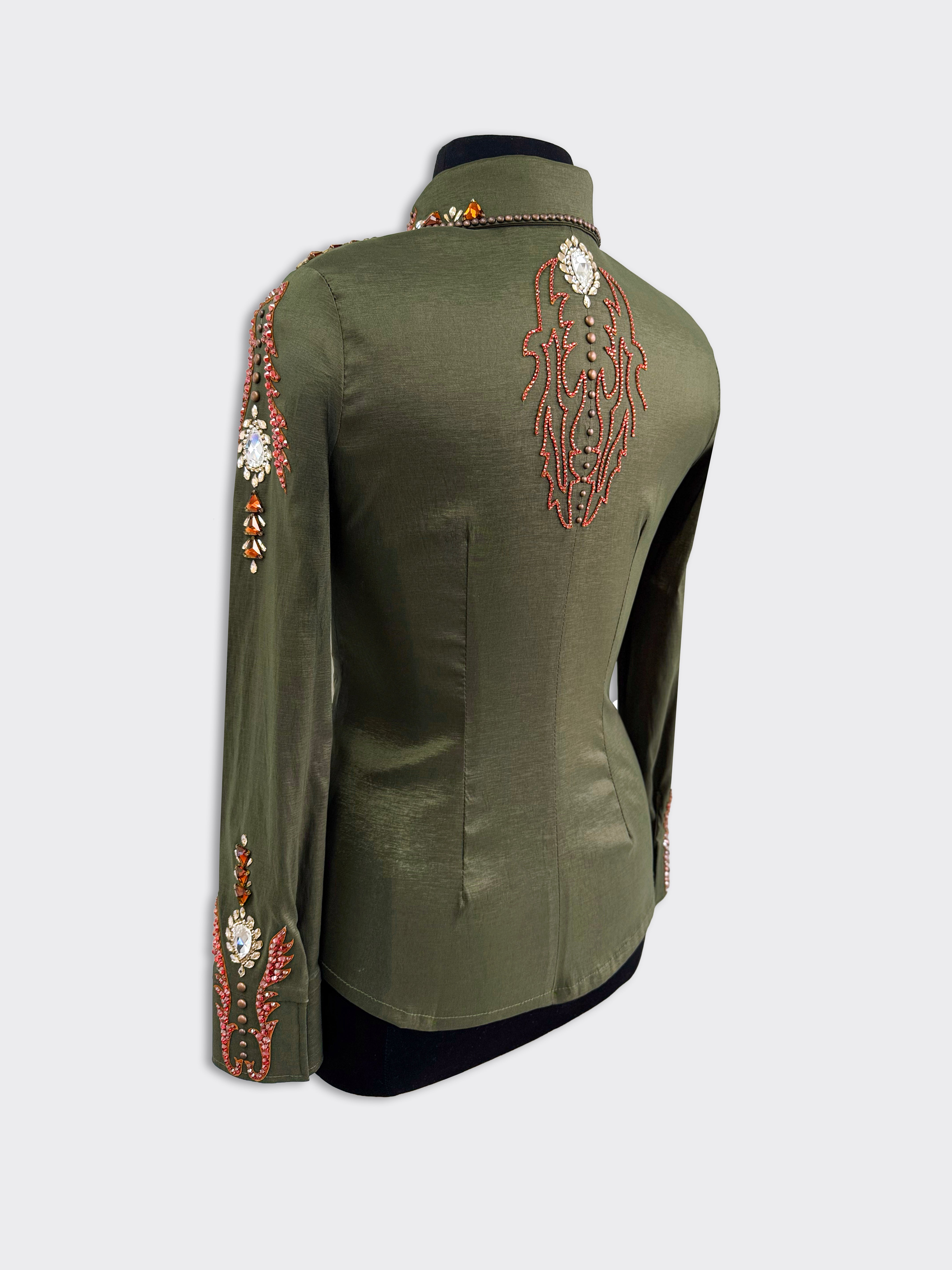 Size 12 - Hidden Zipper Retro Shirt