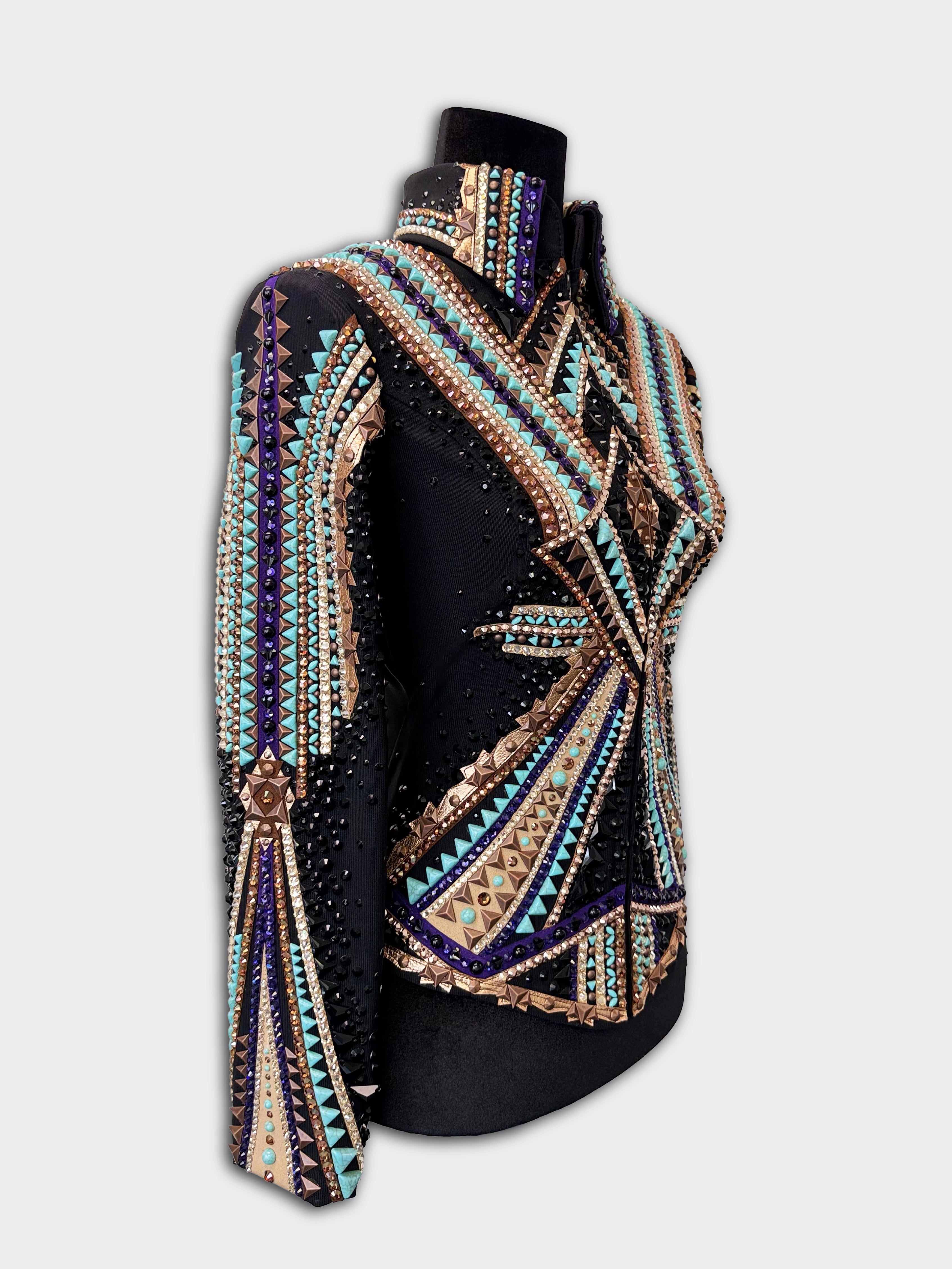 Western Jacket — Turquoise & Bronze