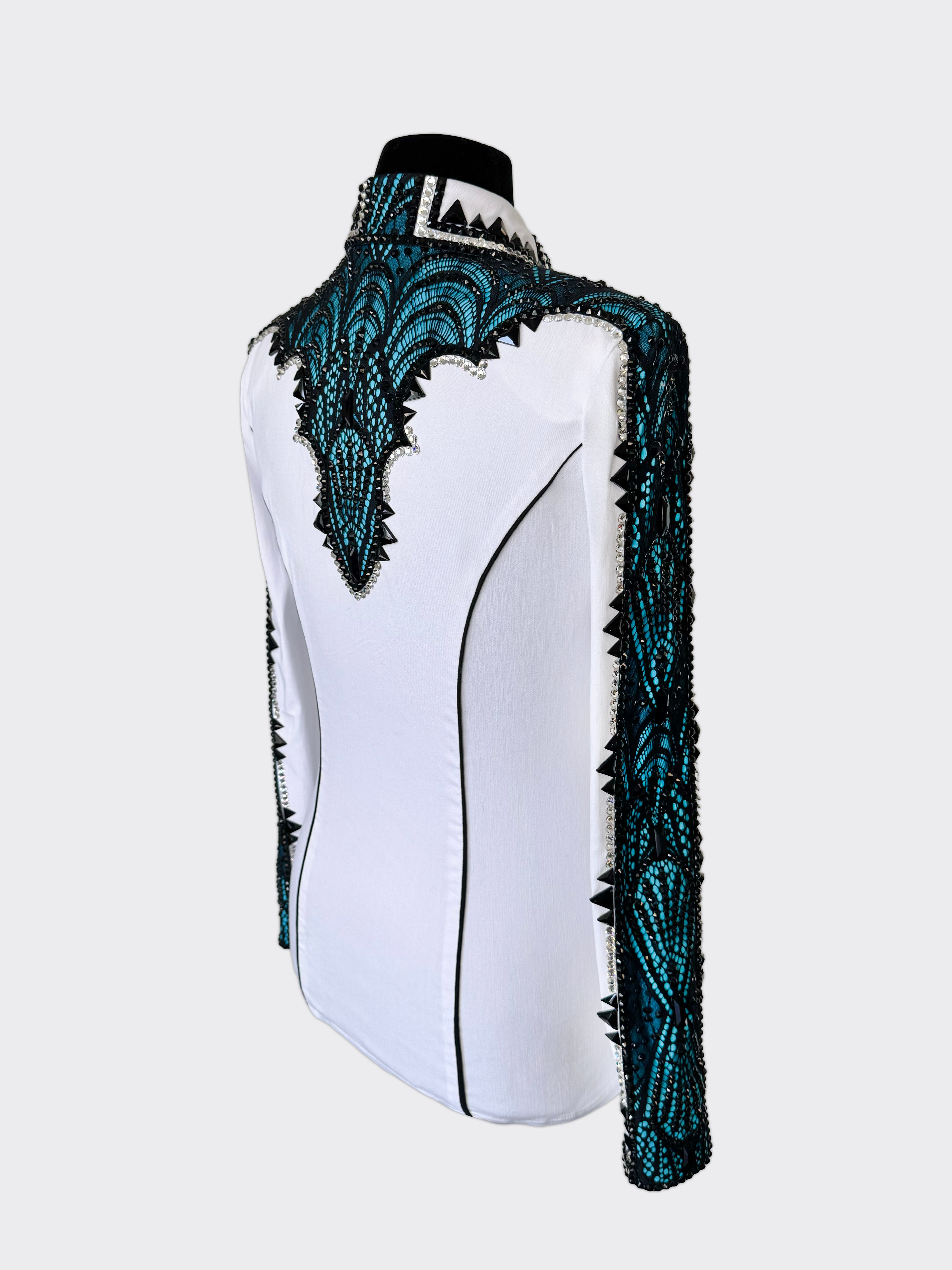 Size 8 - Hidden Zipper Retro Shirt