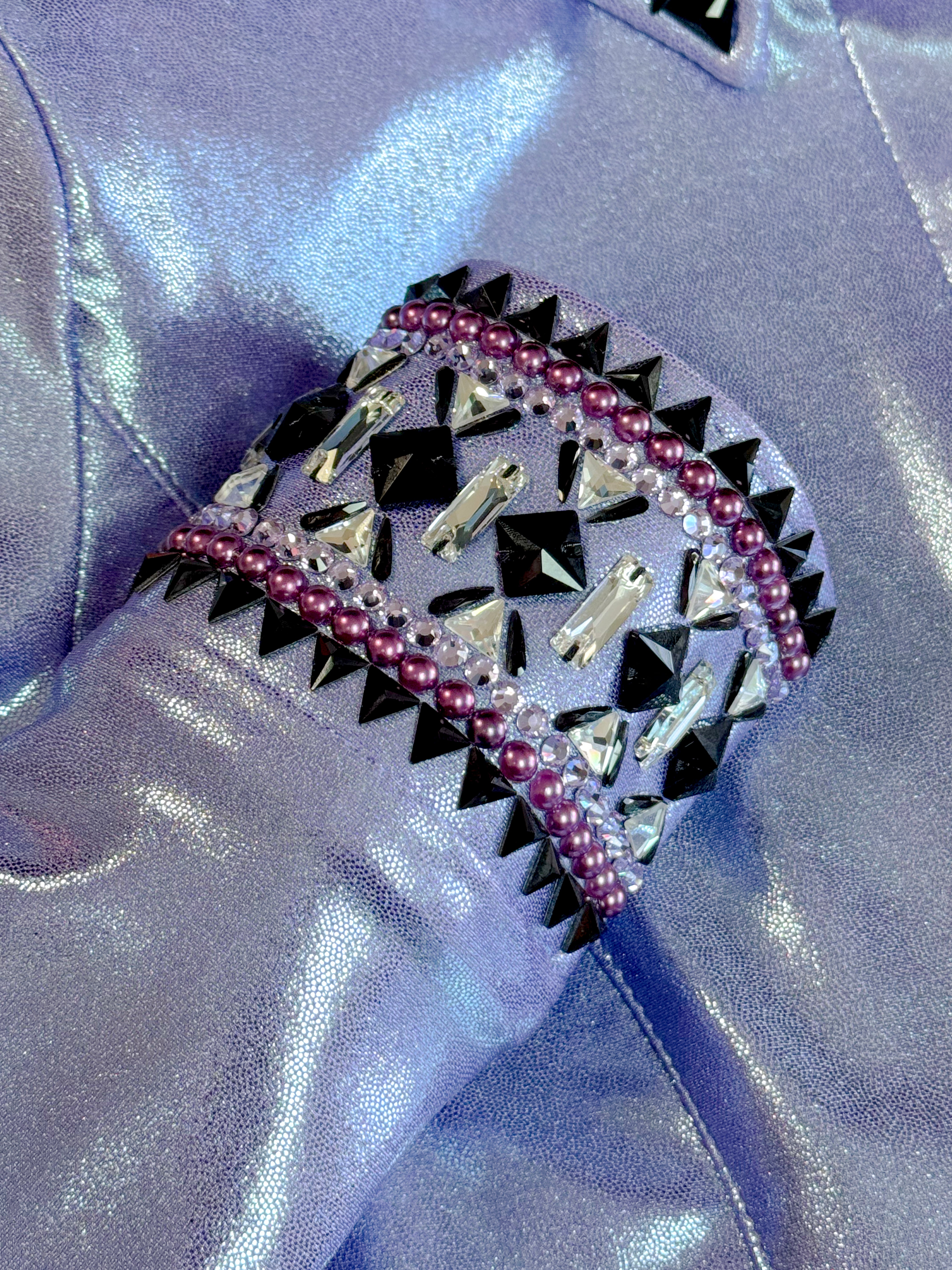 Size 6 - Metallic Collection #55 - Hidden Zipper Retro Shirt