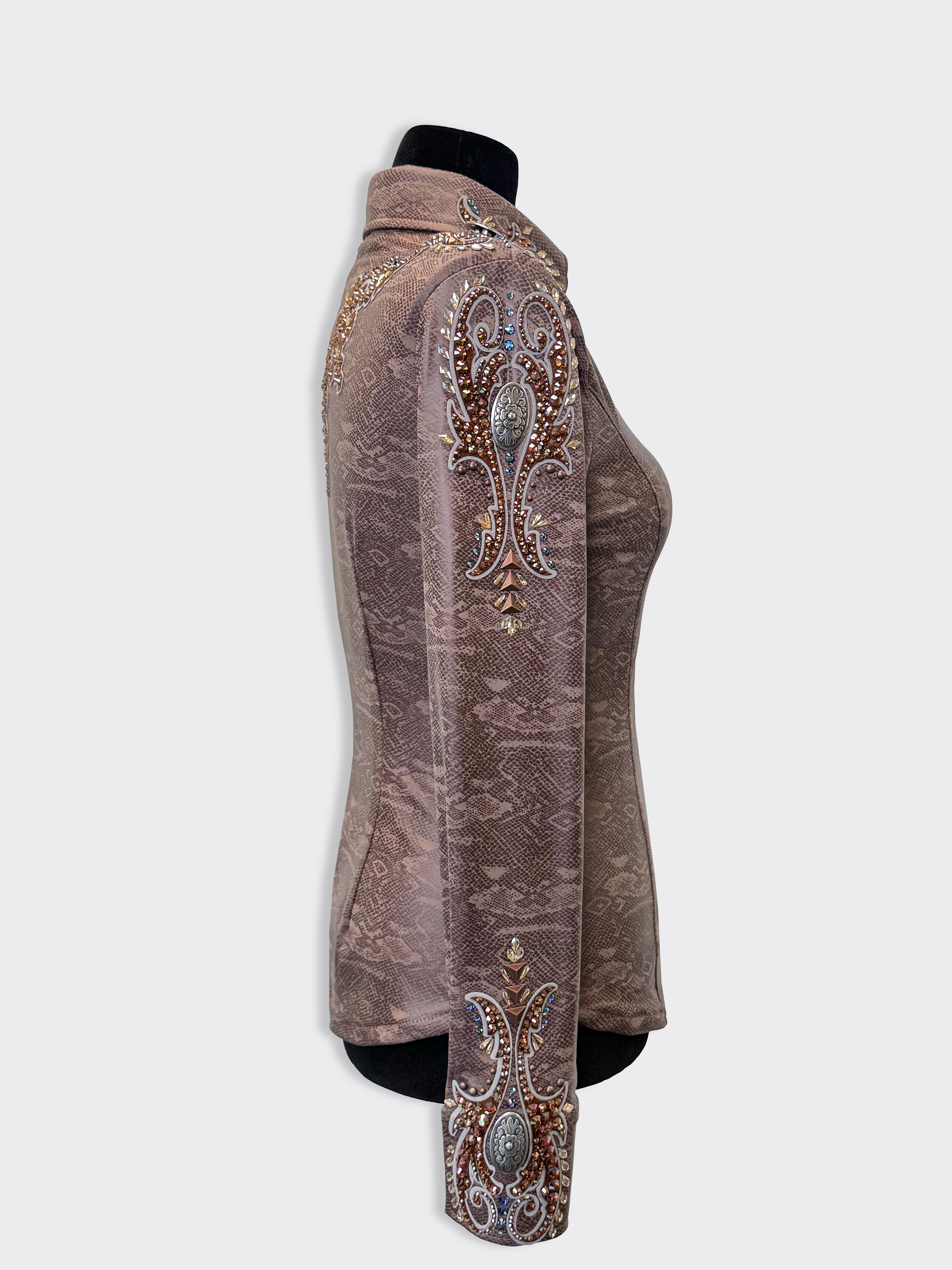 Size 8 - Hidden Zipper Retro Shirt