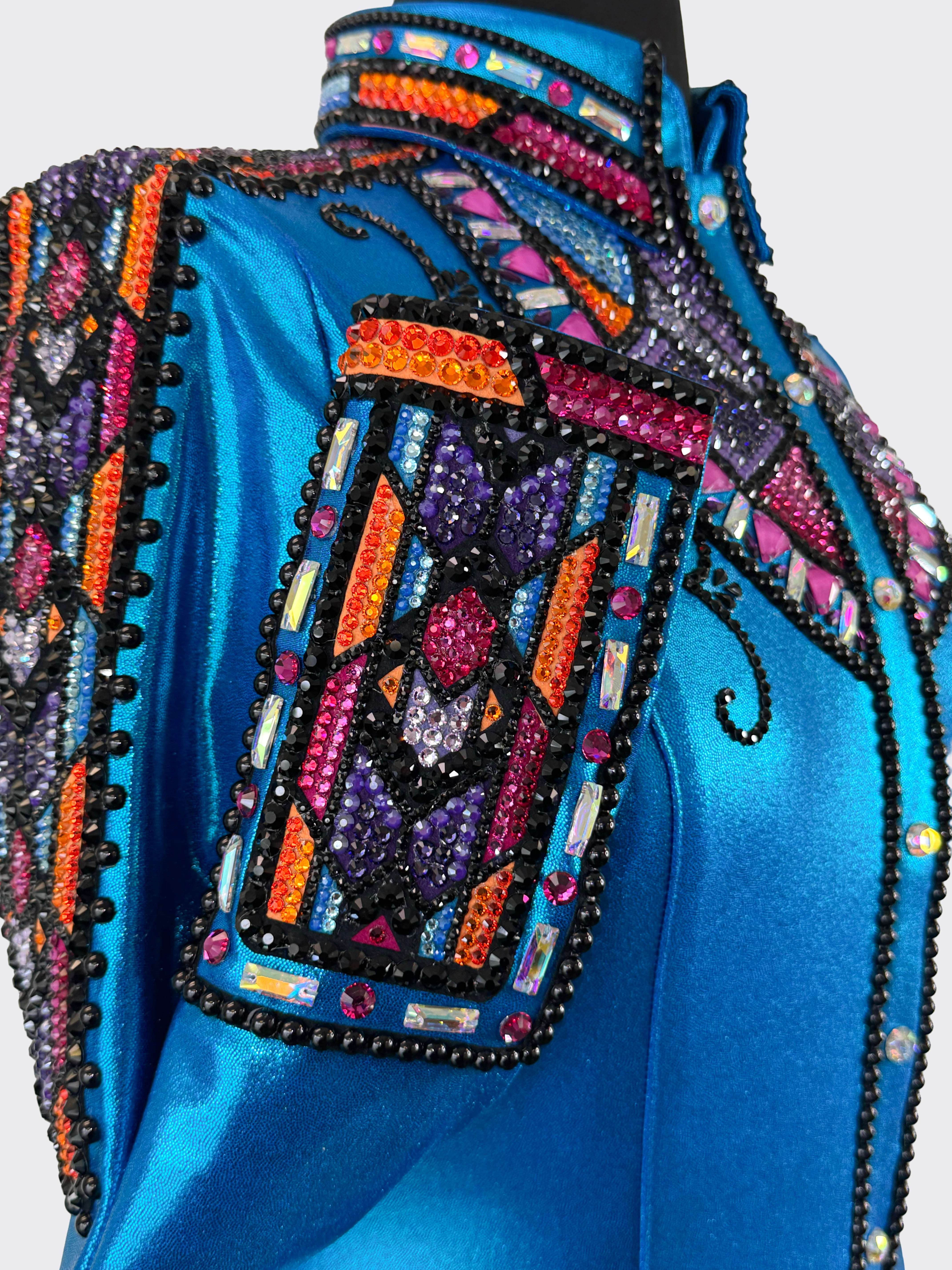 Size 10 - Metallic Collection - Hidden Zipper Retro Shirt