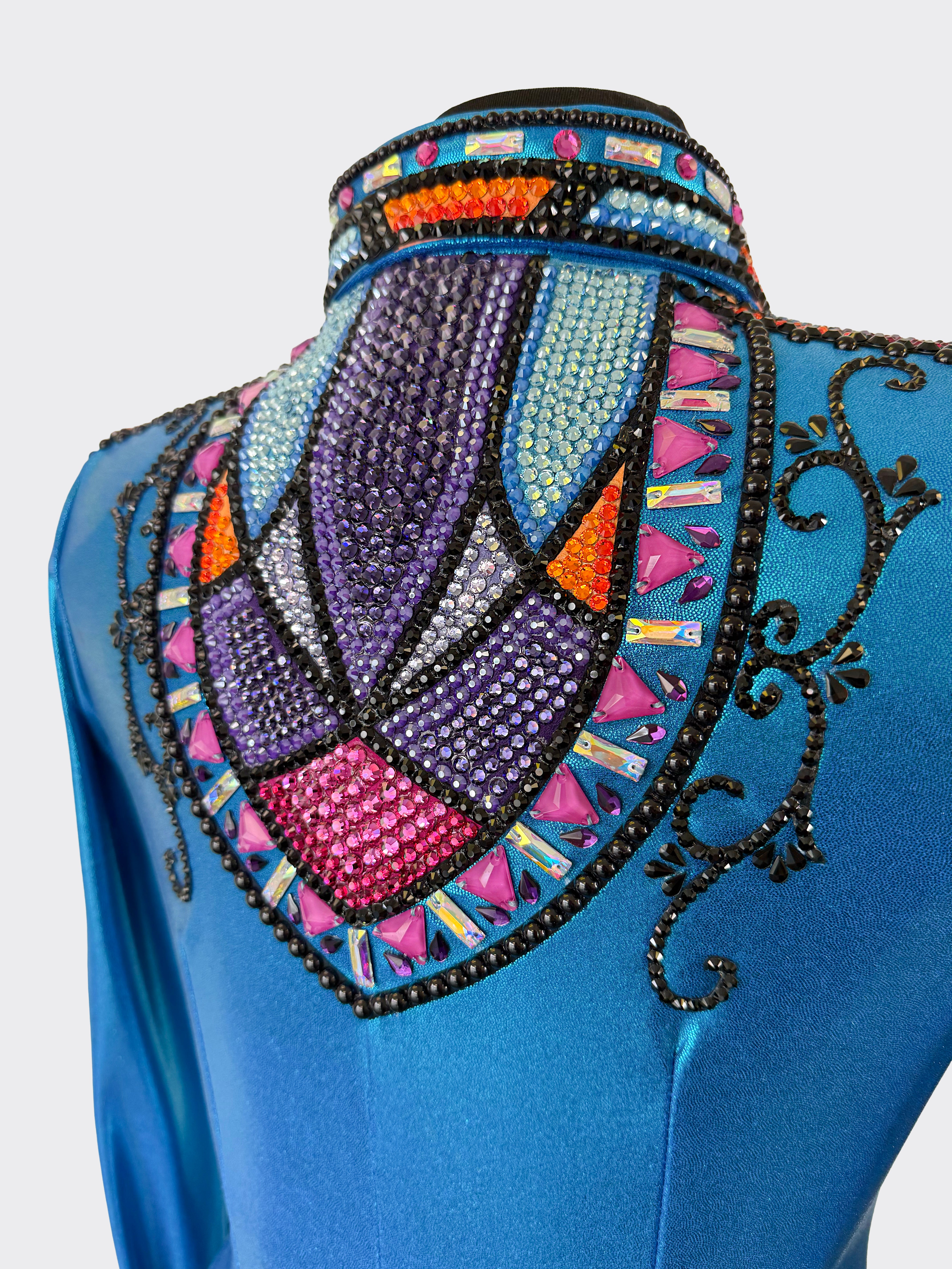 Size 10 - Metallic Collection - Hidden Zipper Retro Shirt