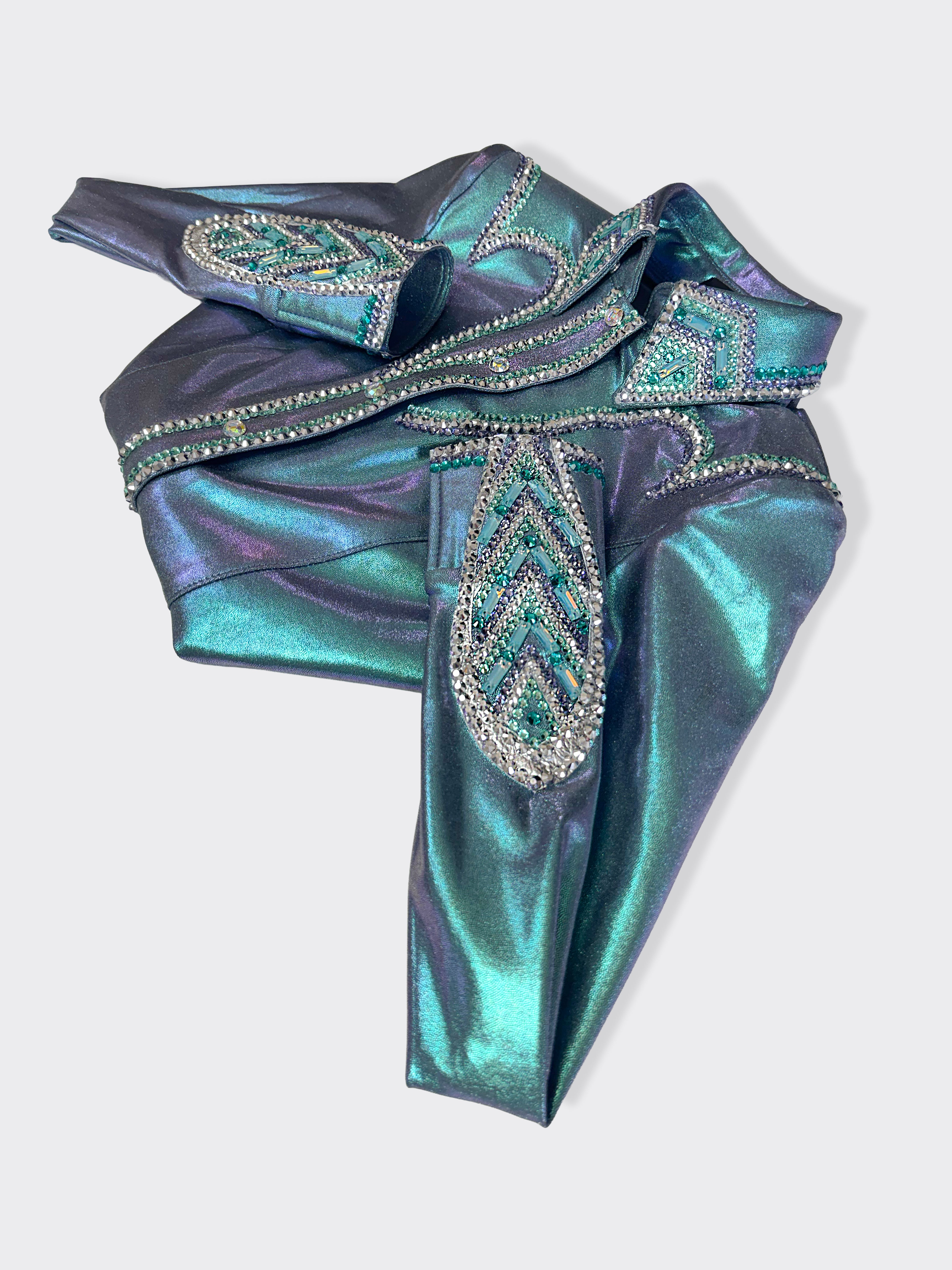 Size 4 - Metallic Collection - Hidden Zipper Retro Shirt
