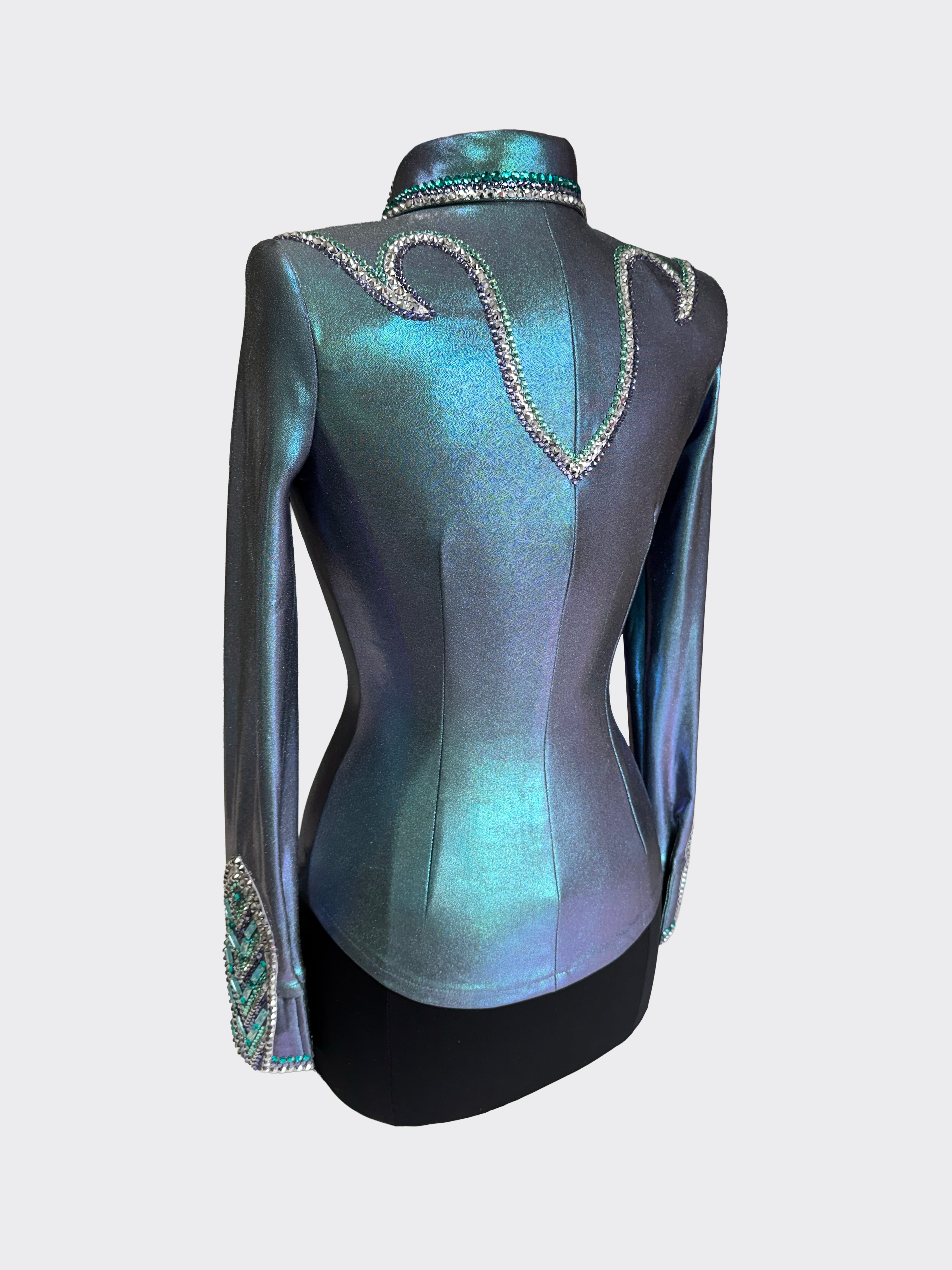 Size 4 - Metallic Collection - Hidden Zipper Retro Shirt