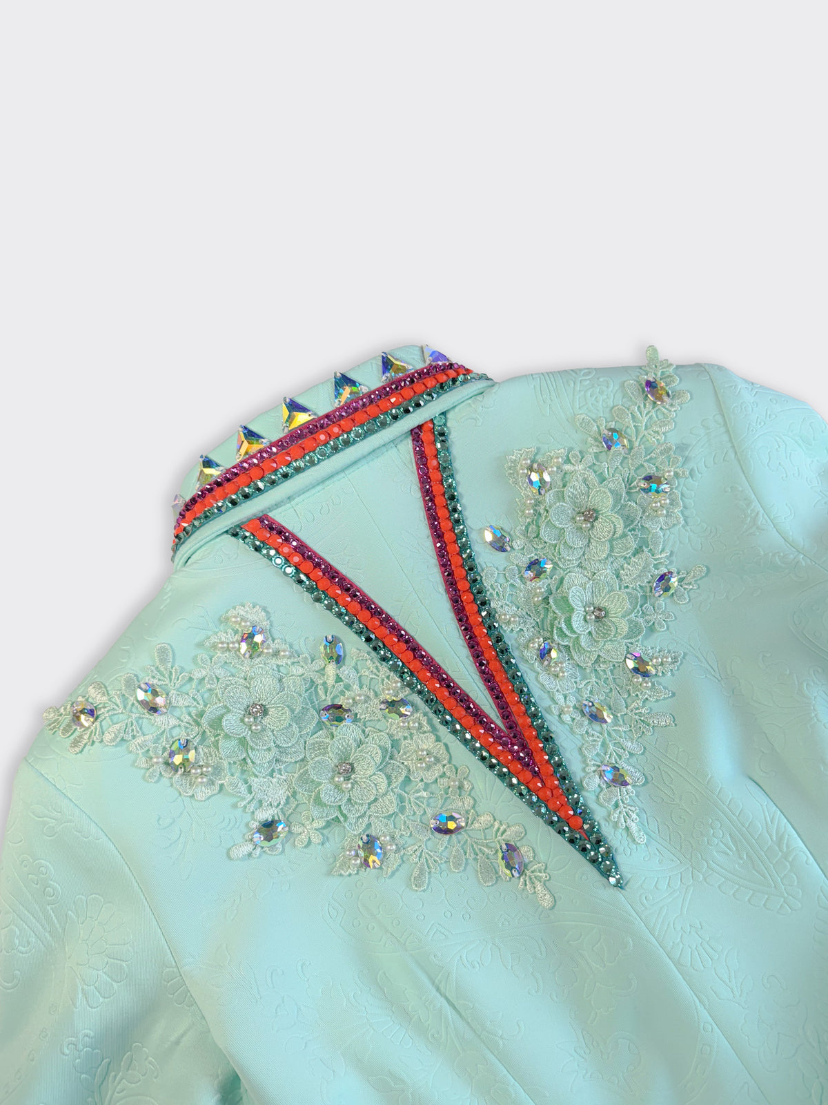 Size 6 — Western Shirt — Mint Rodeo Roses