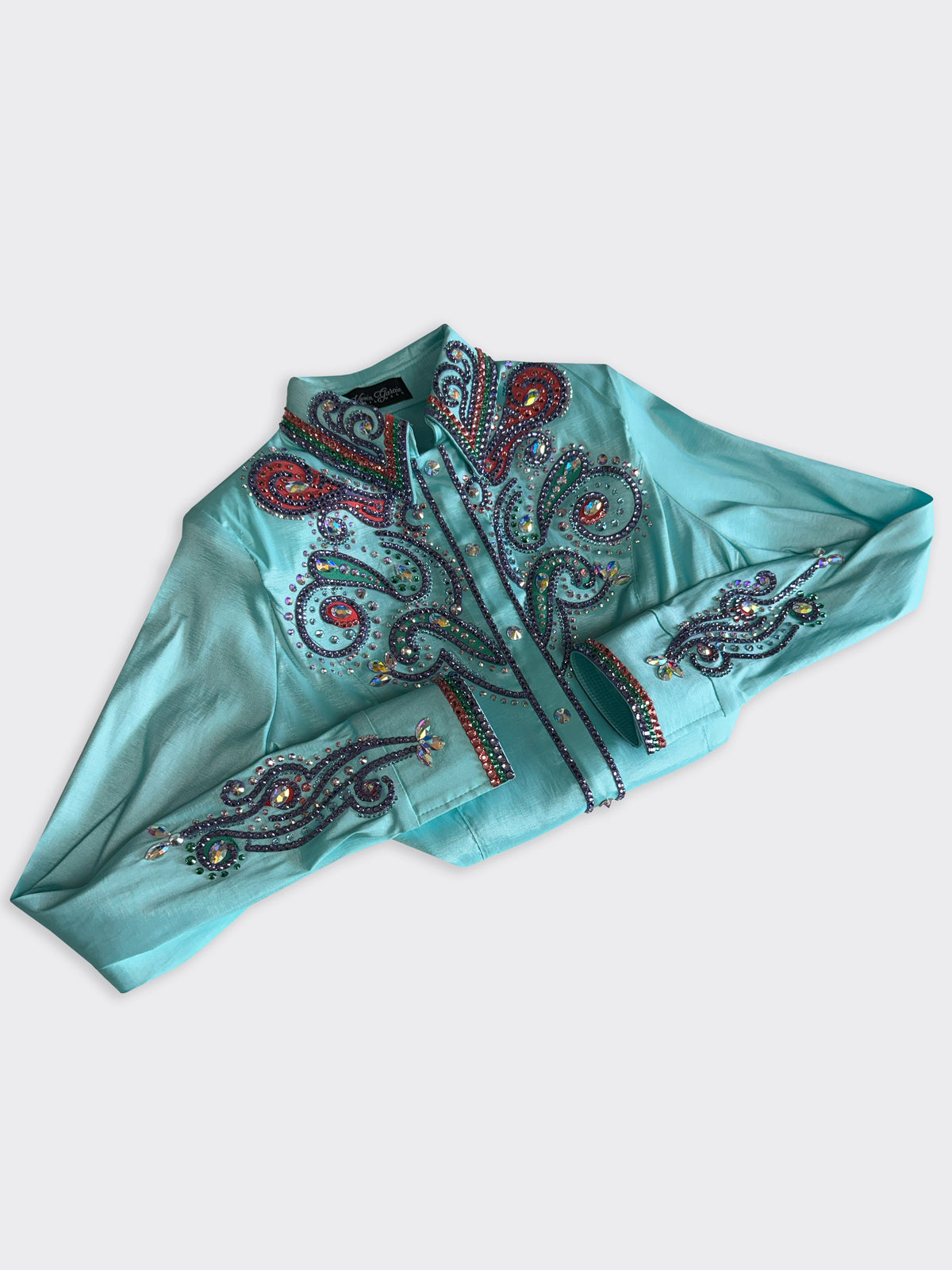 Size 12 — Western Shirt — Mint | Coral | Purple | Teal