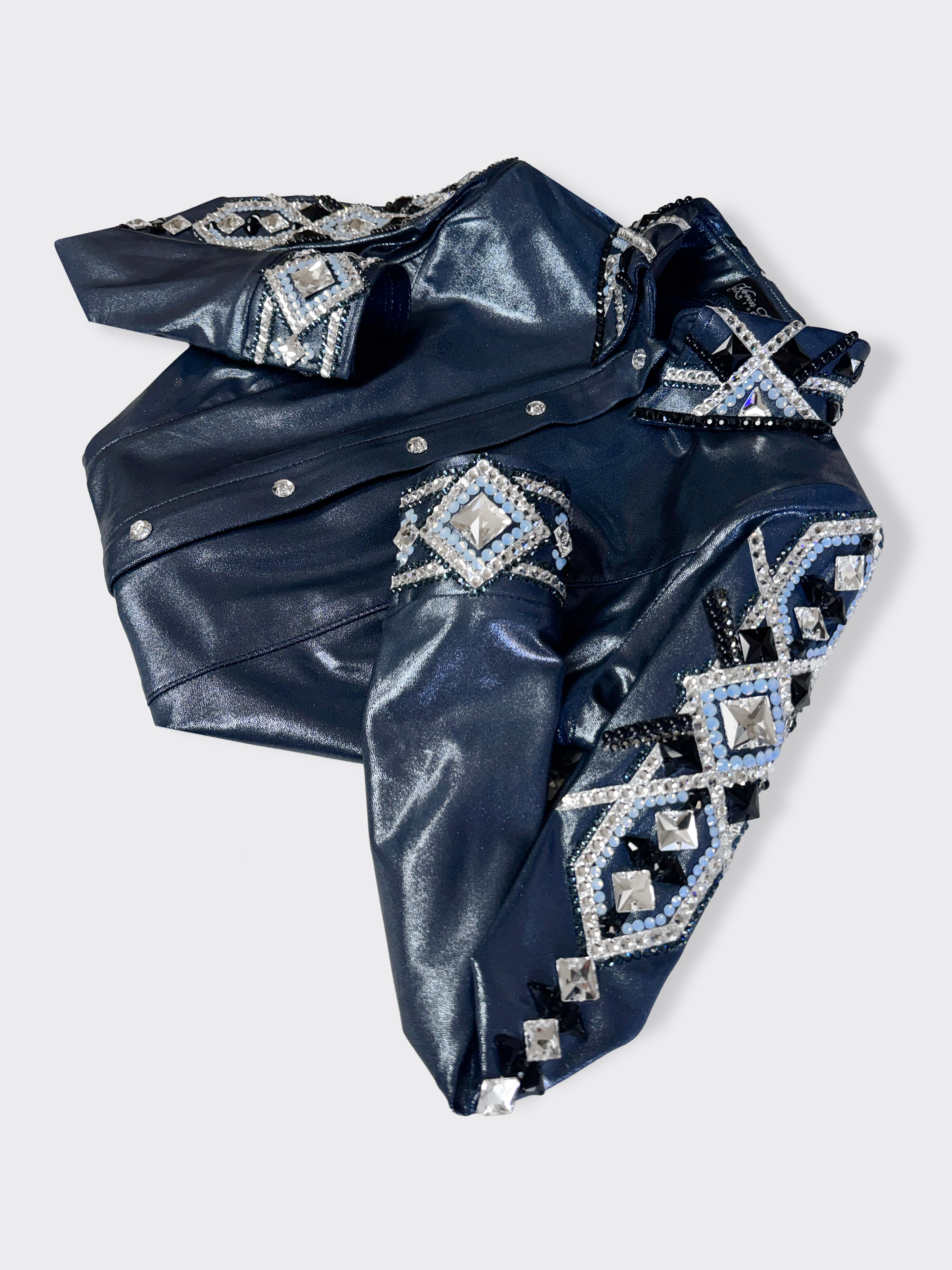 Size 6 - Metallic Collection - Hidden Zipper Retro Shirt