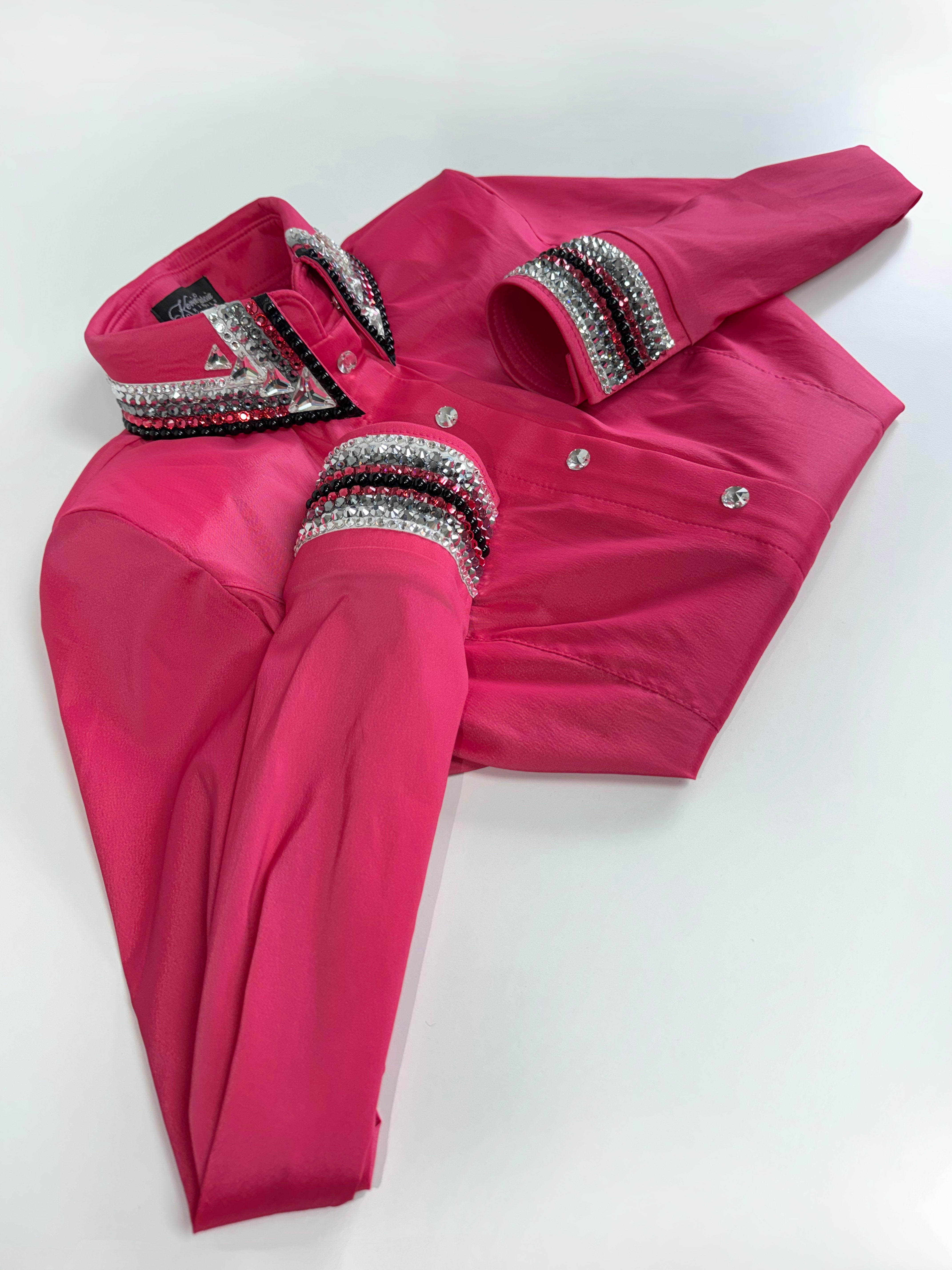Size 6 - Metallic - Hidden Zipper Retro Shirt