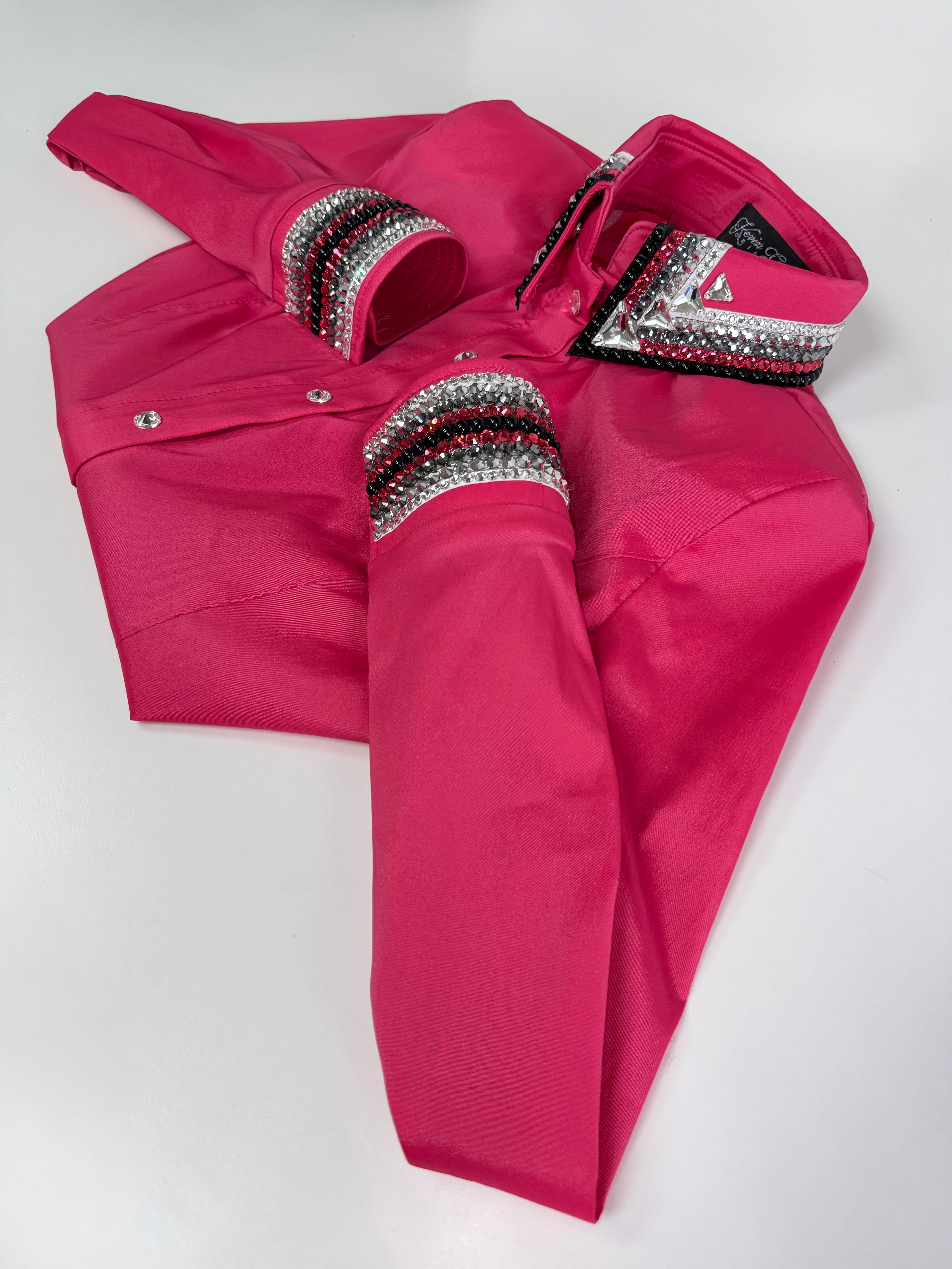 Size 8 Hidden Zipper Retro Shirt