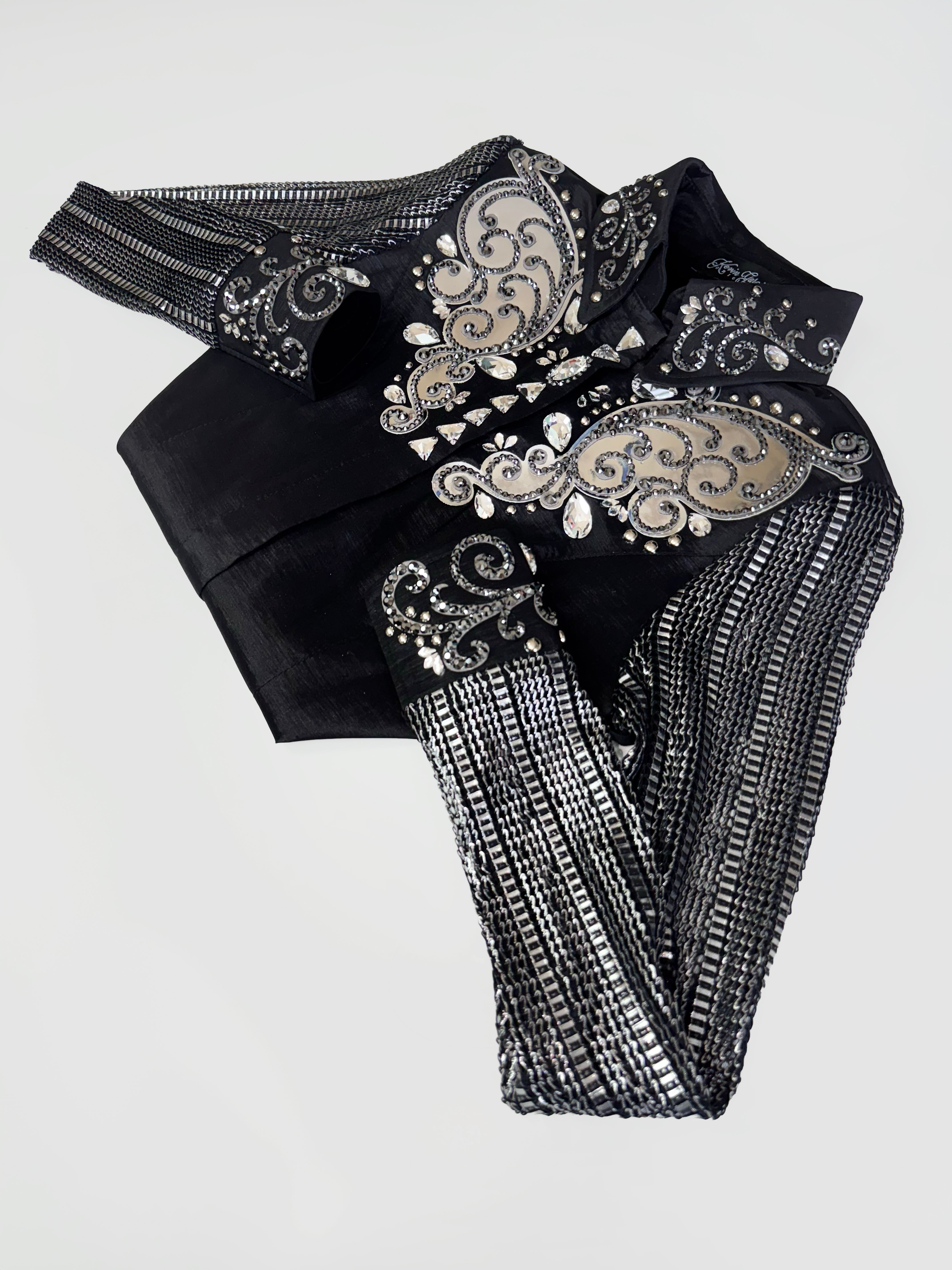 Size 6 - Sheer Sleeves - Hidden Zipper Retro Shirt