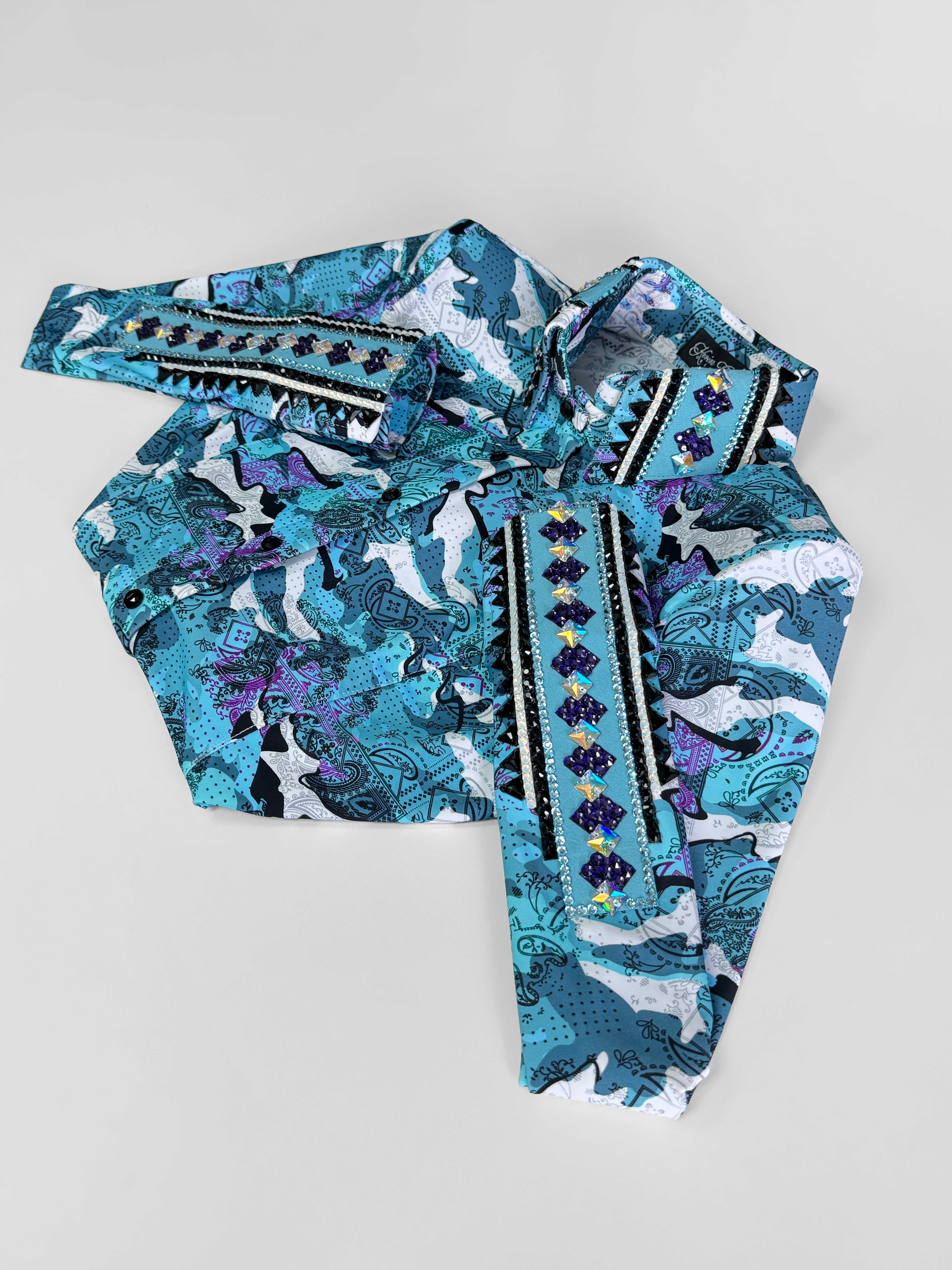 Size 10 - Camo Collection - Hidden Zipper Retro Shirt