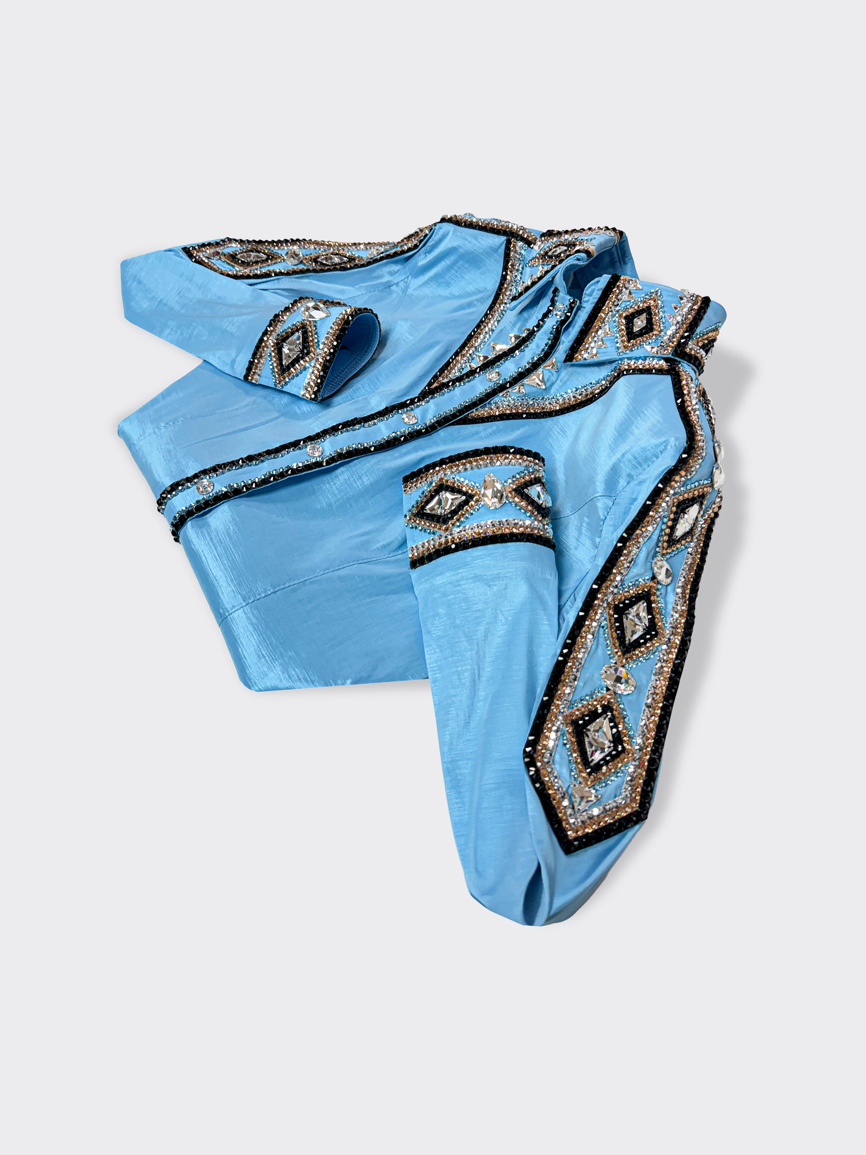 Size 8 - Hidden Zipper Retro Shirt