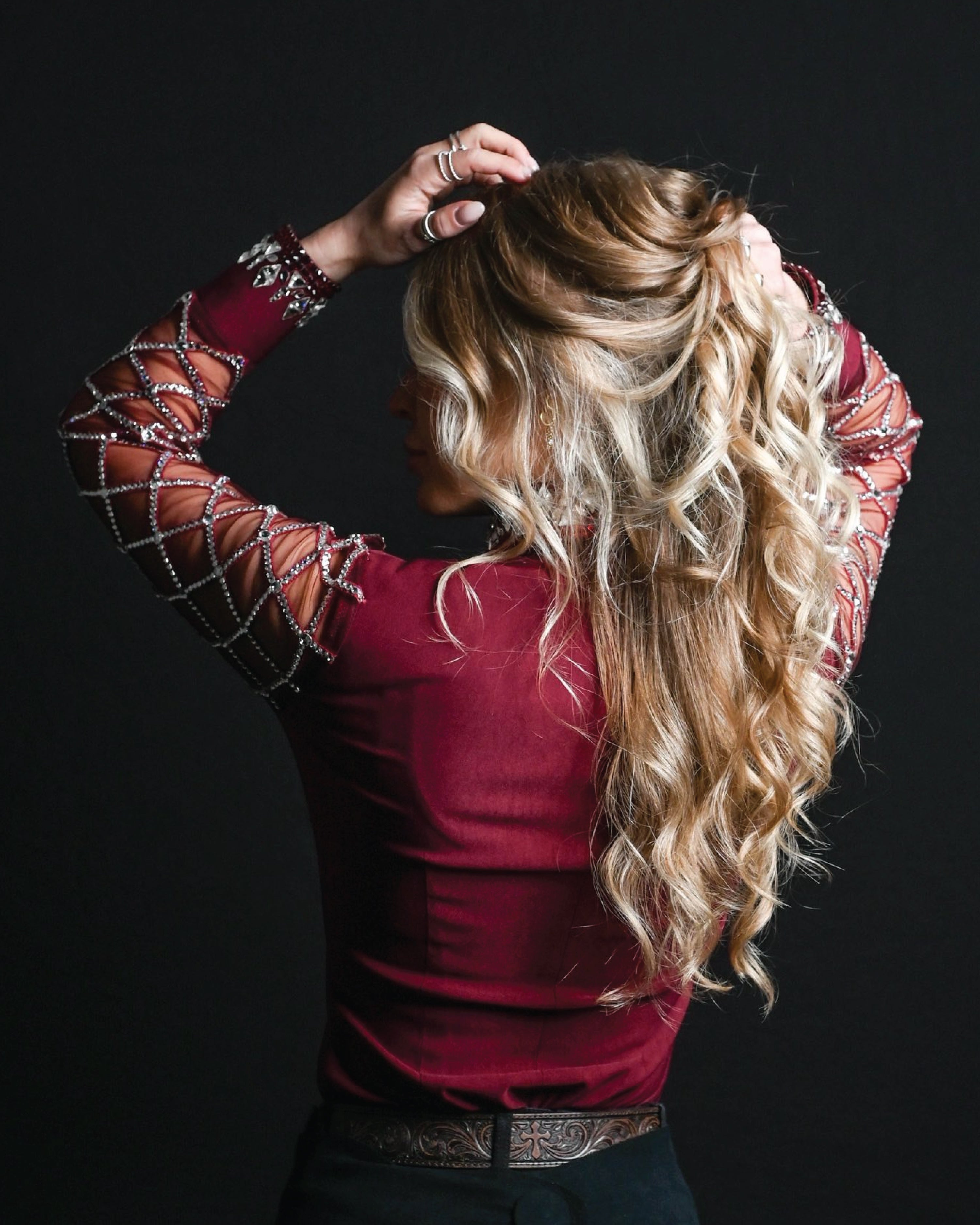Retro REMAKE - Sheer Sleeves Hidden Zipper Retro Shirt