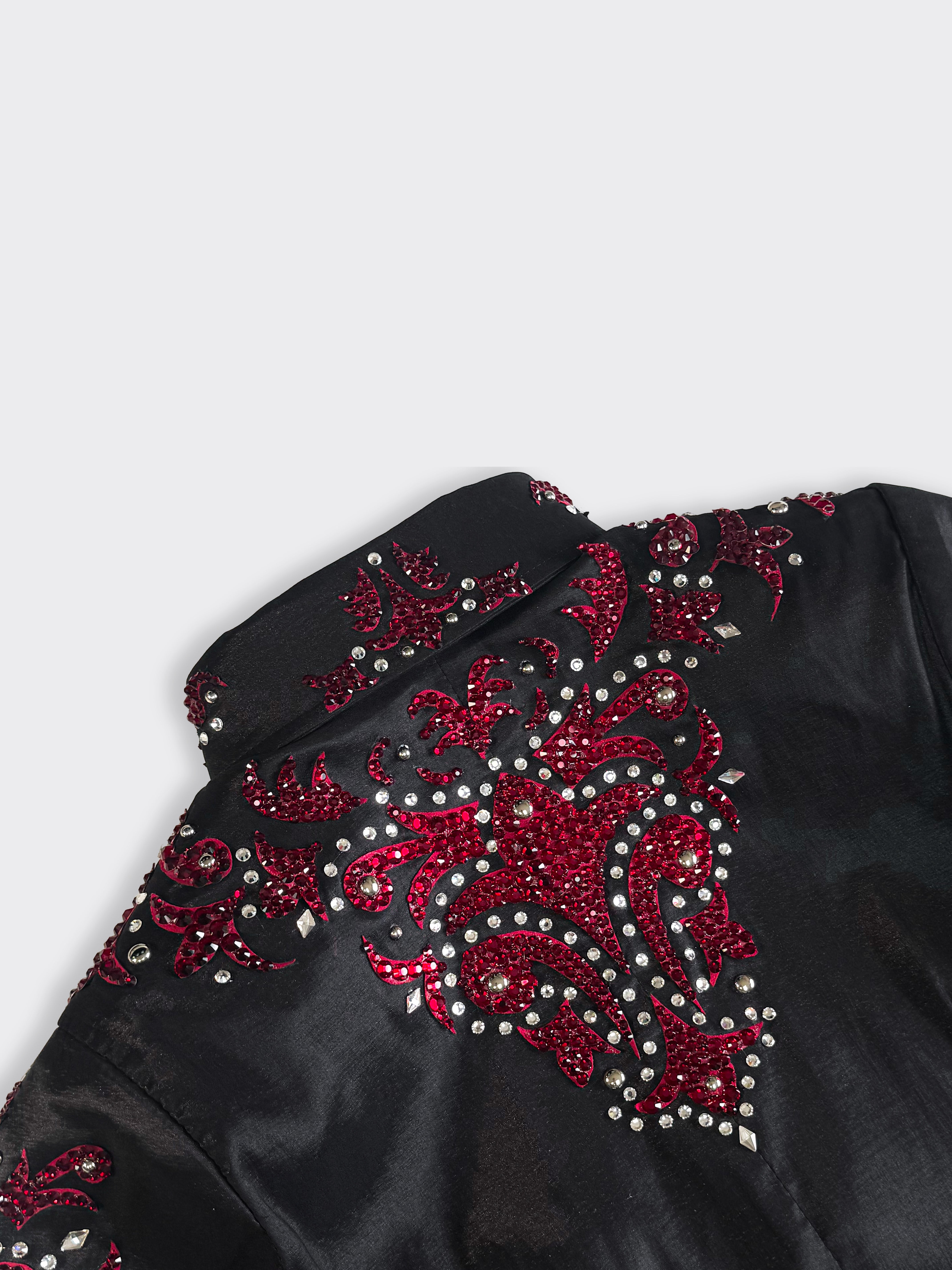 Western Shirt — Red Flame
