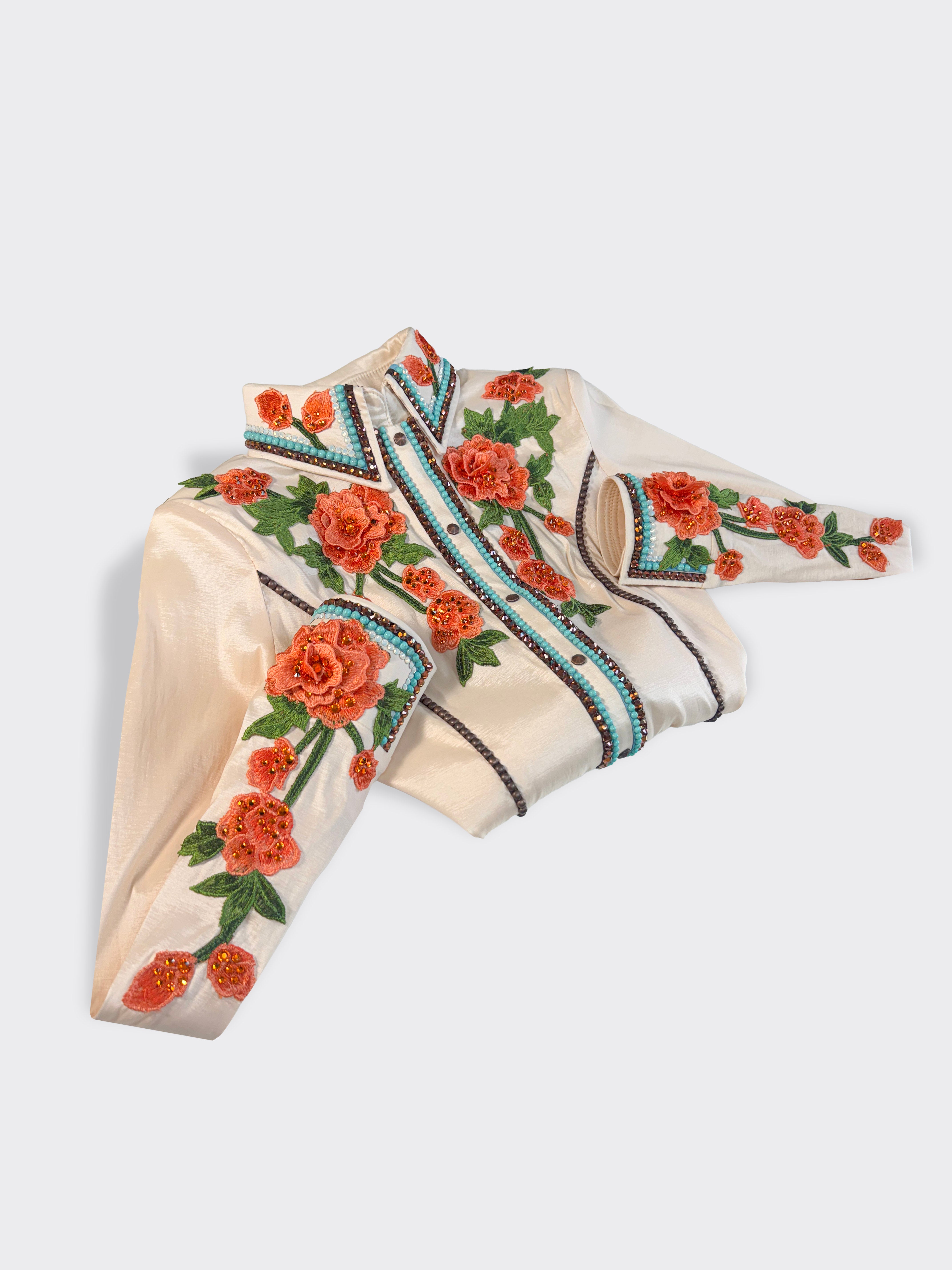 Size 6 — Western Shirt — Rodeo Roses