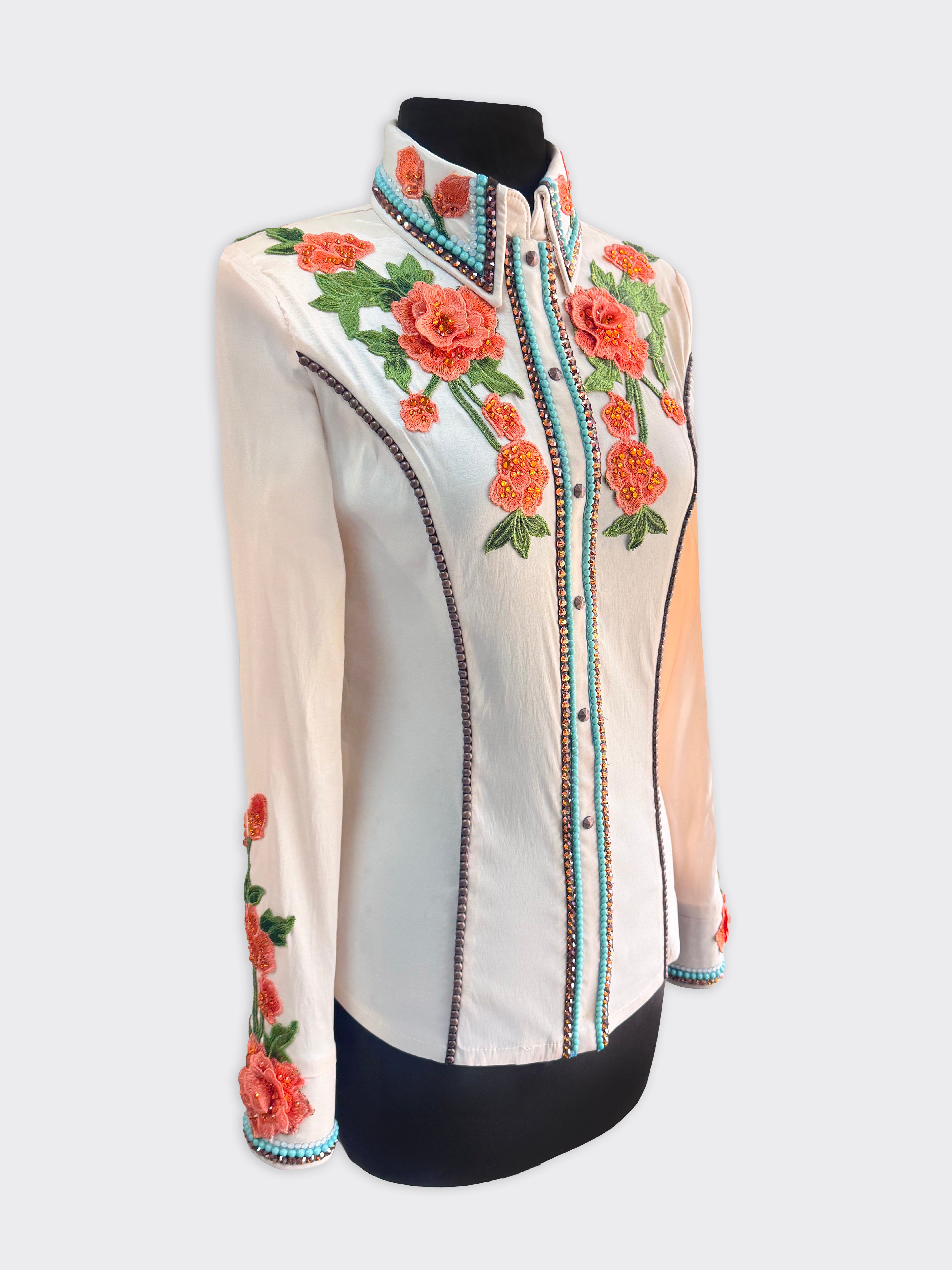 Size 6 — Western Shirt — Rodeo Roses