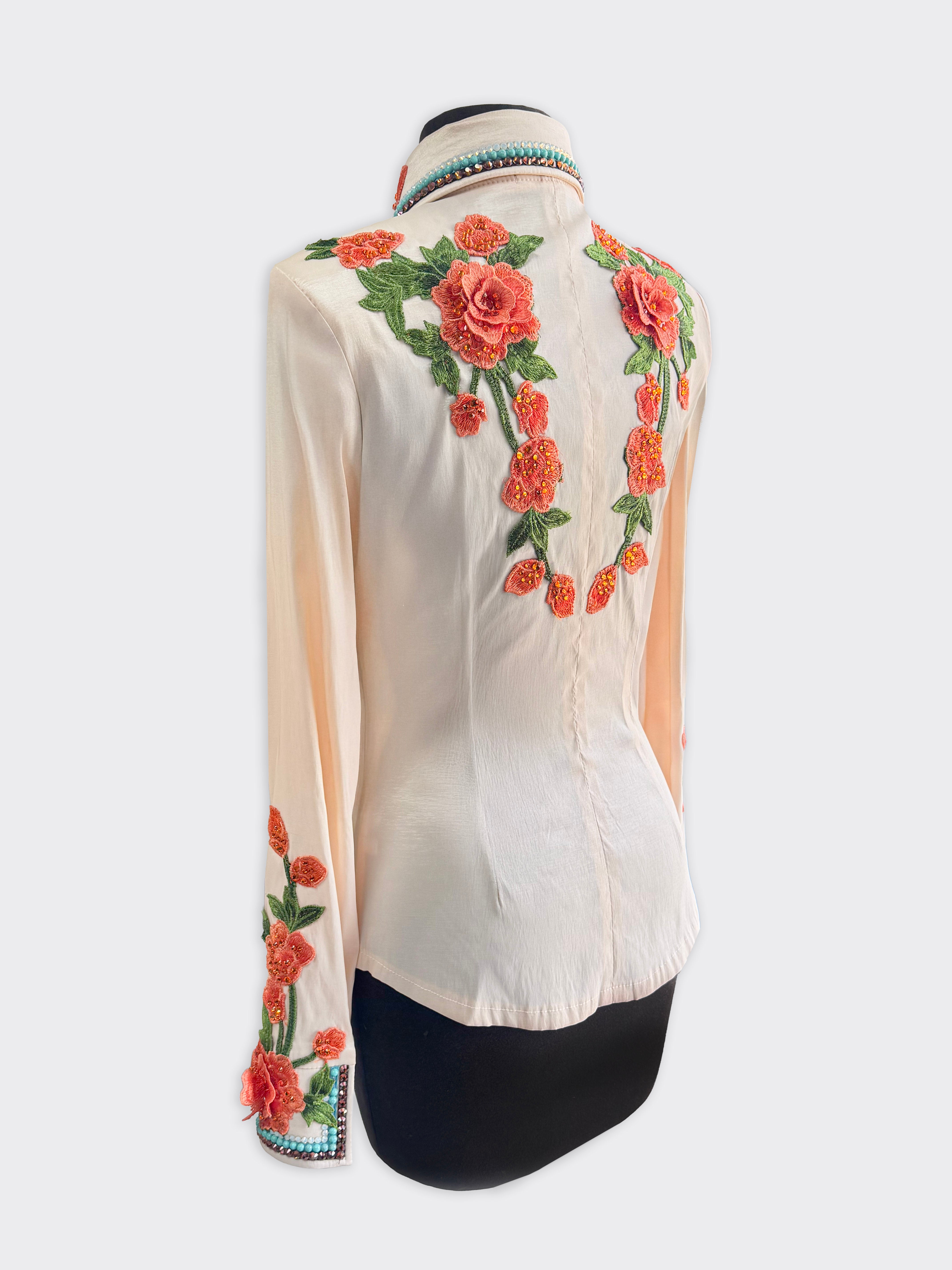 Size 6 — Western Shirt — Rodeo Roses