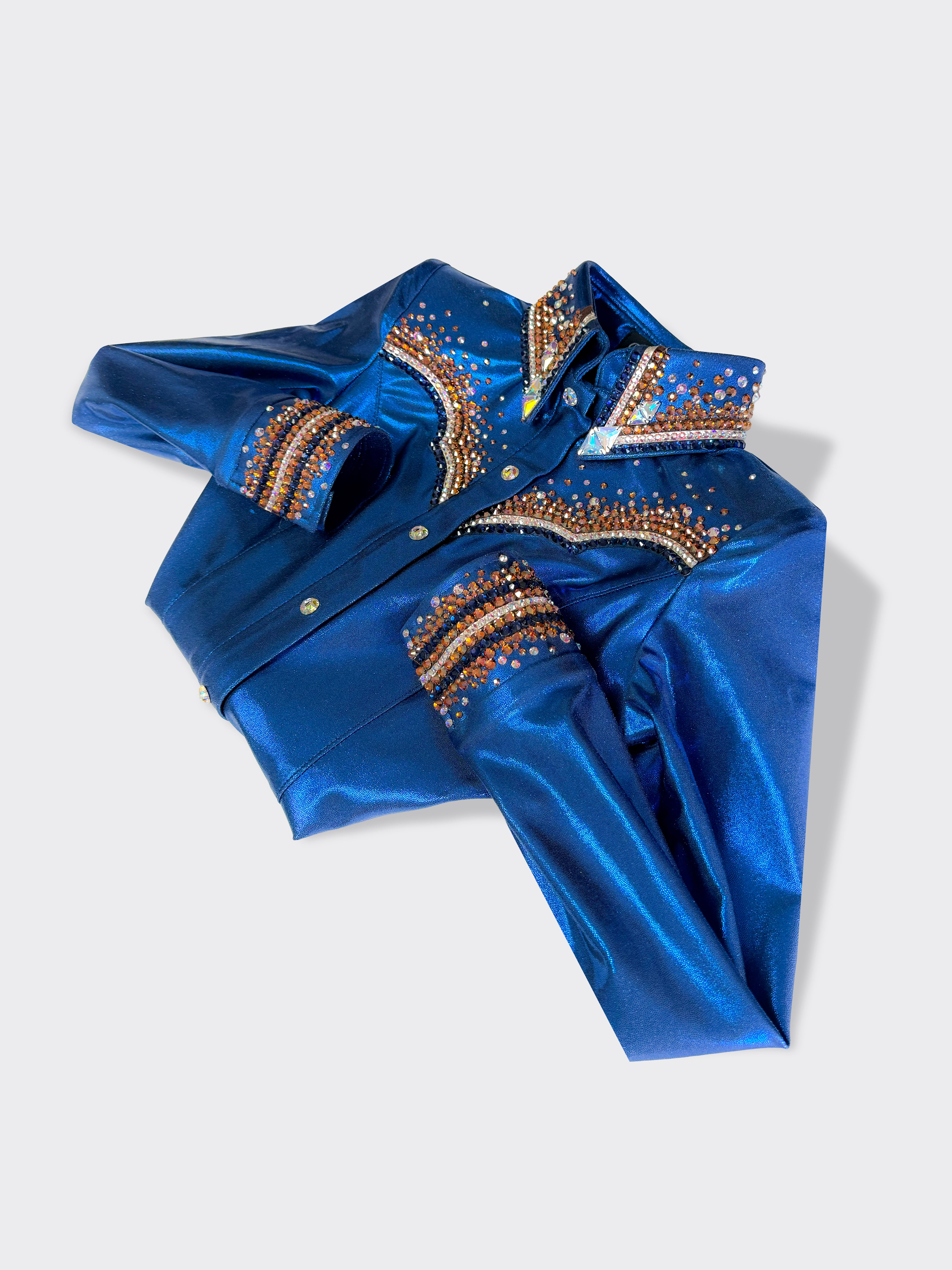 Size 4 - Metallic Collection #71 - Hidden Zipper Retro Shirt