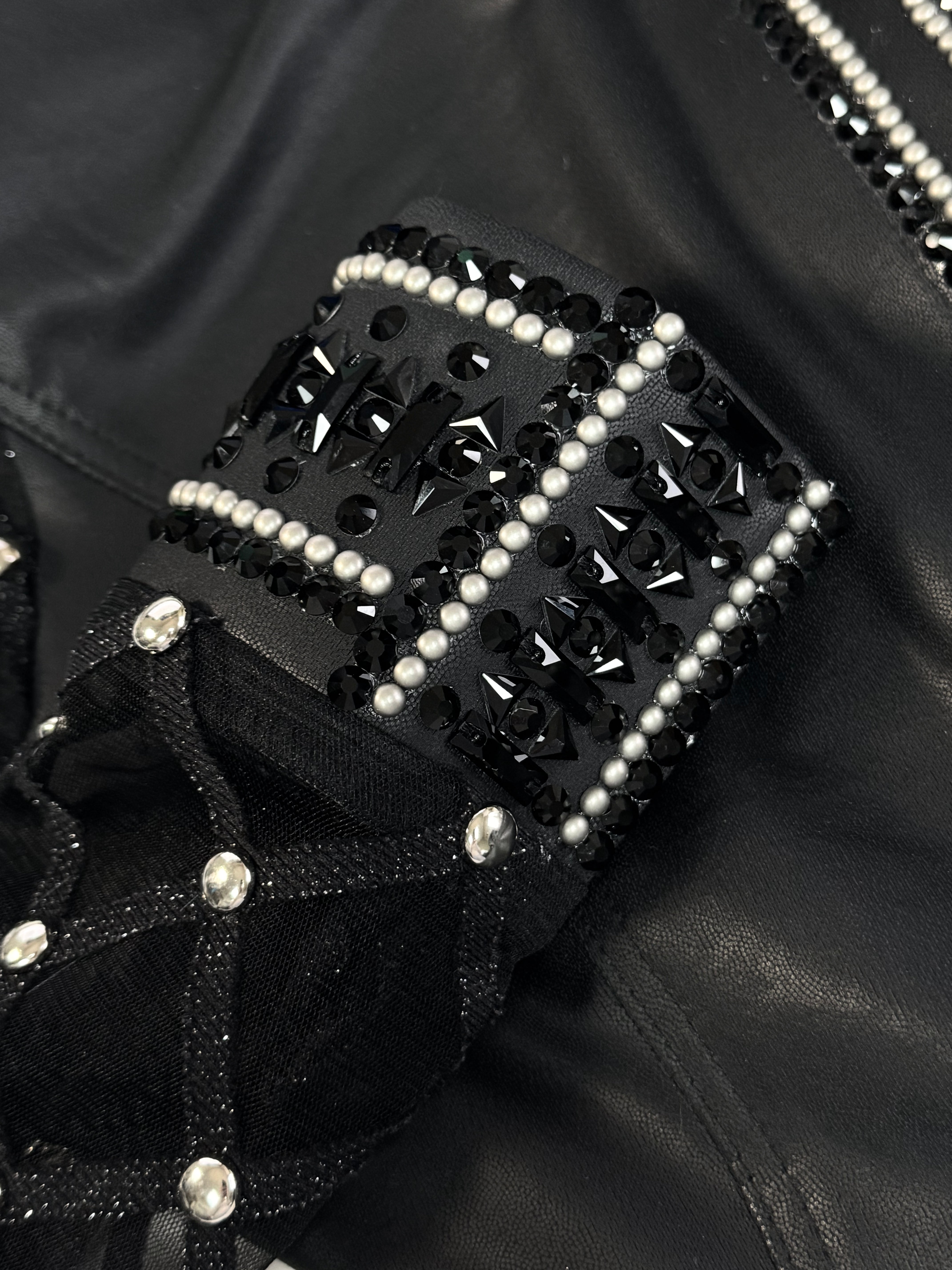 Size 16 - Sheer Sleeves - Metallic Collection - Hidden Zipper Retro Shirt