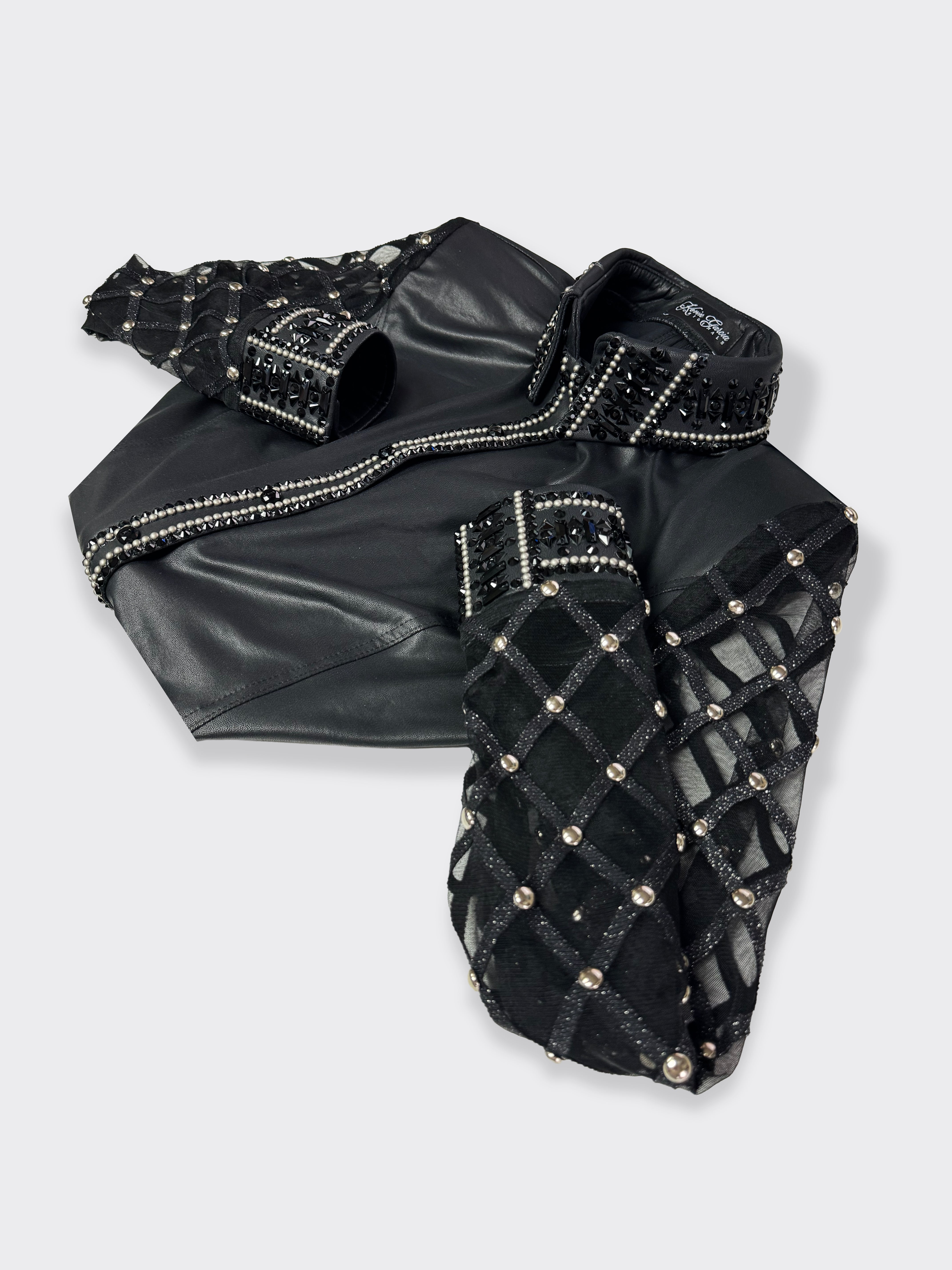 Size 16 - Sheer Sleeves - Metallic Collection - Hidden Zipper Retro Shirt