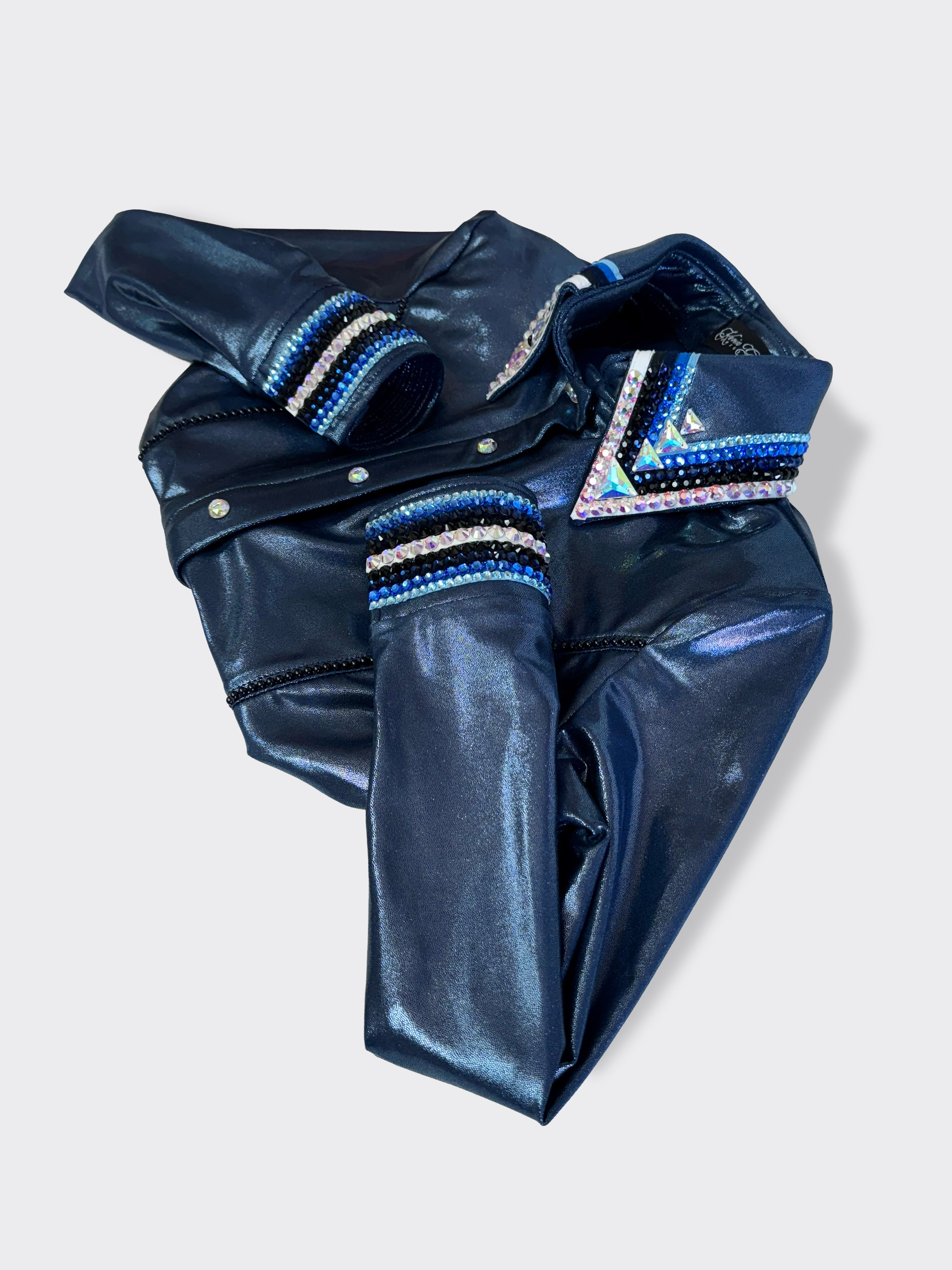 Size 10 - Metallic - Preowned - Hidden Zipper Retro Shirt