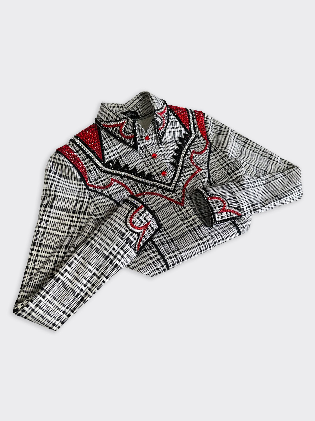 Size 8 — Western Shirt — Black | White | Red