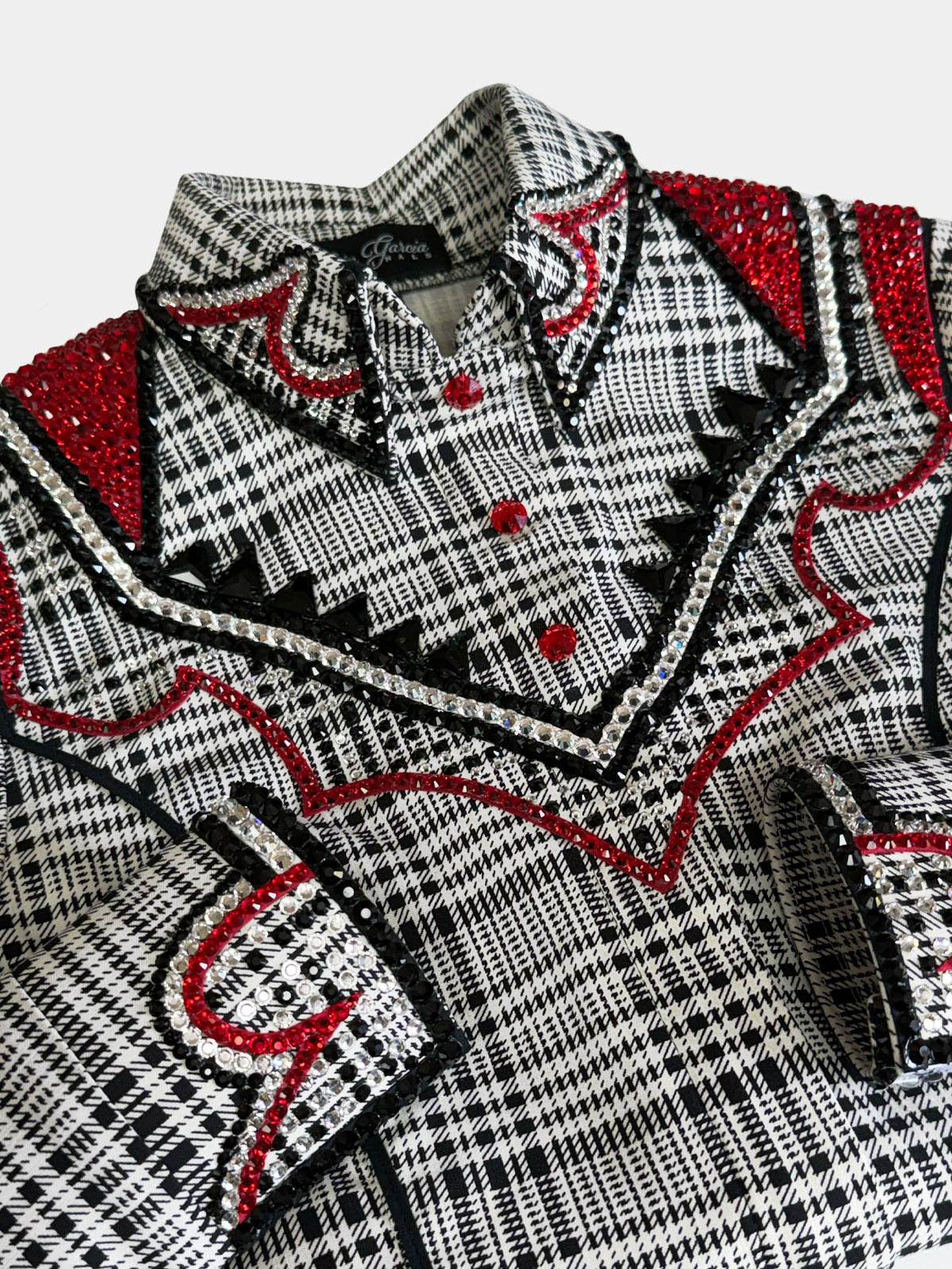 Size 8 — Western Shirt — Black | White | Red
