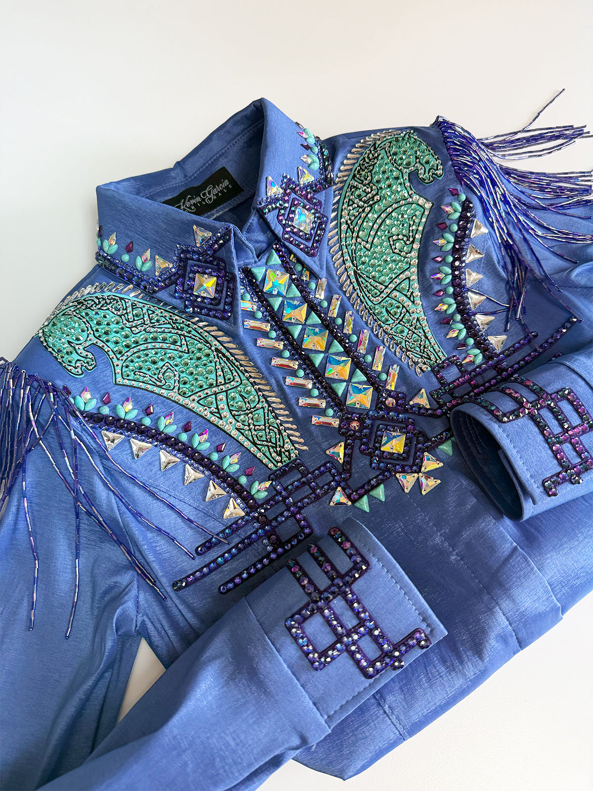 Size 6 — Western Shirt — Blue | Mint | Turquoise | Purple