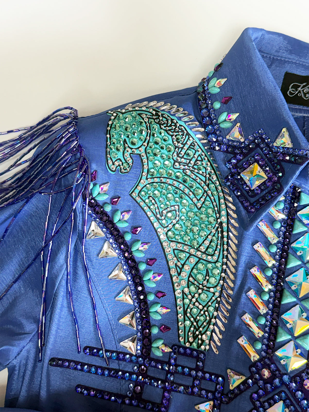 Size 6 — Western Shirt — Blue | Mint | Turquoise | Purple