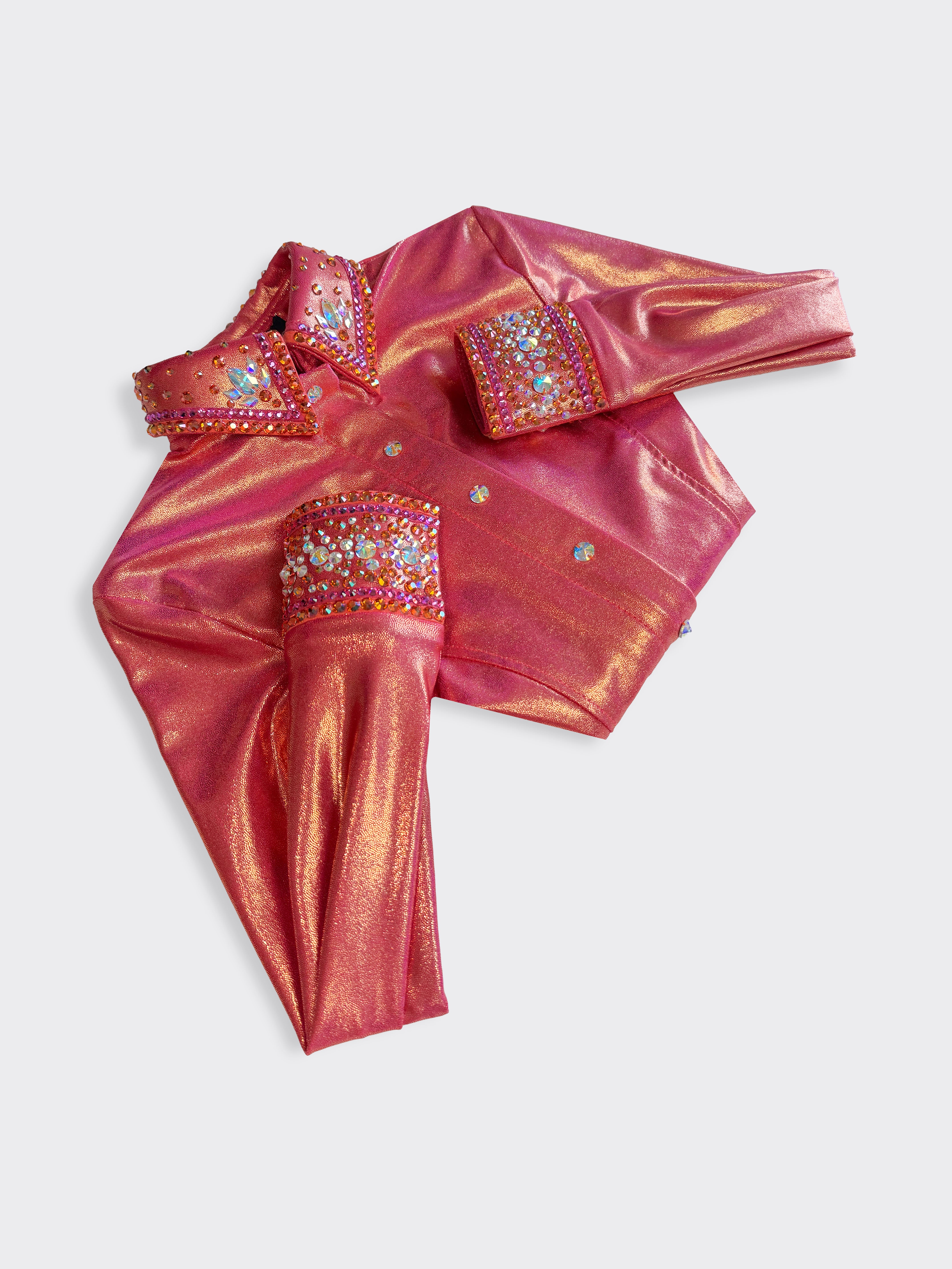 Youth Hidden Zipper Retro Shirt + Vest - Metallic Collection