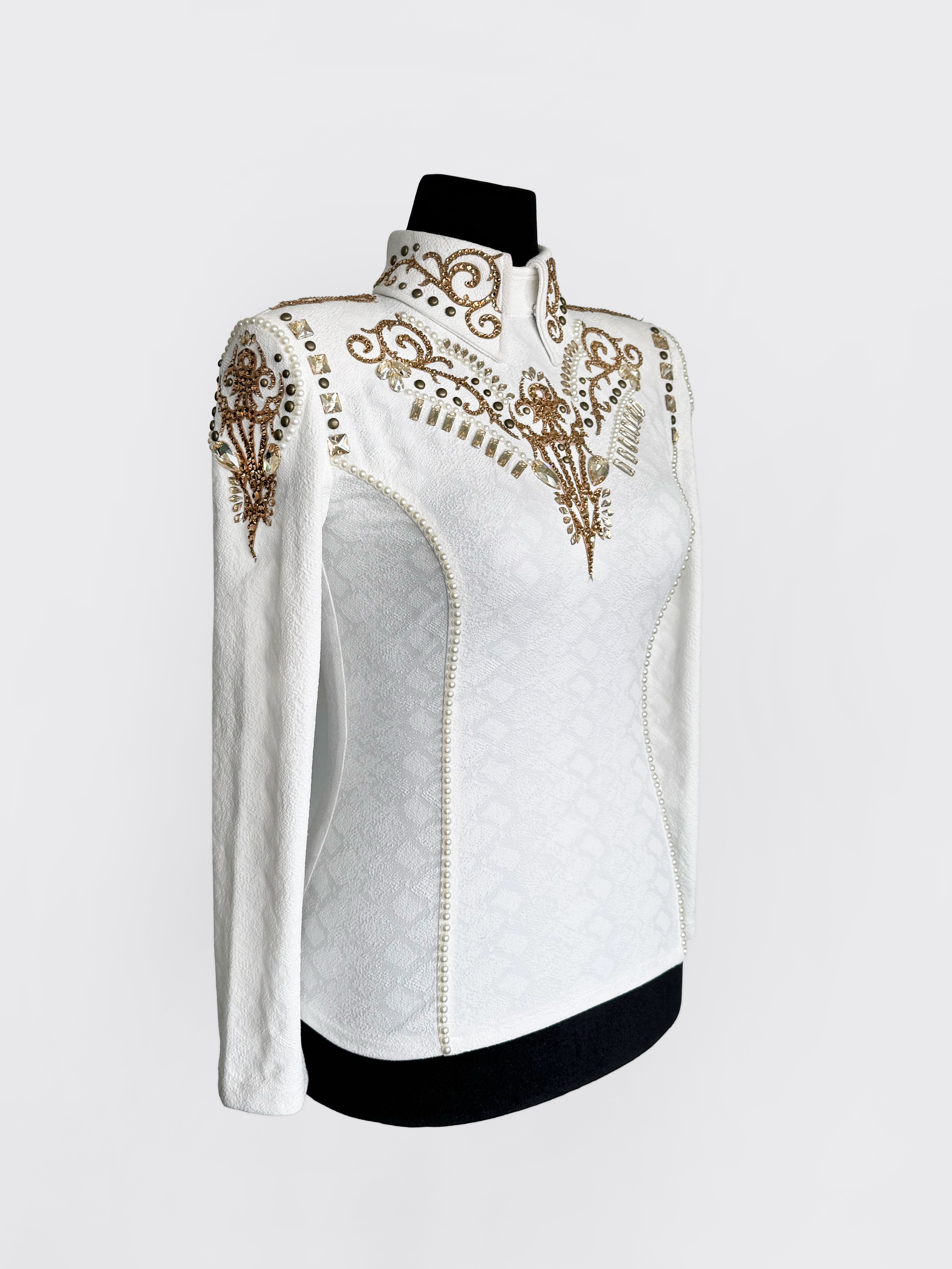 Size 4 - Metallic Collection - HMS Shirt - Back Zip