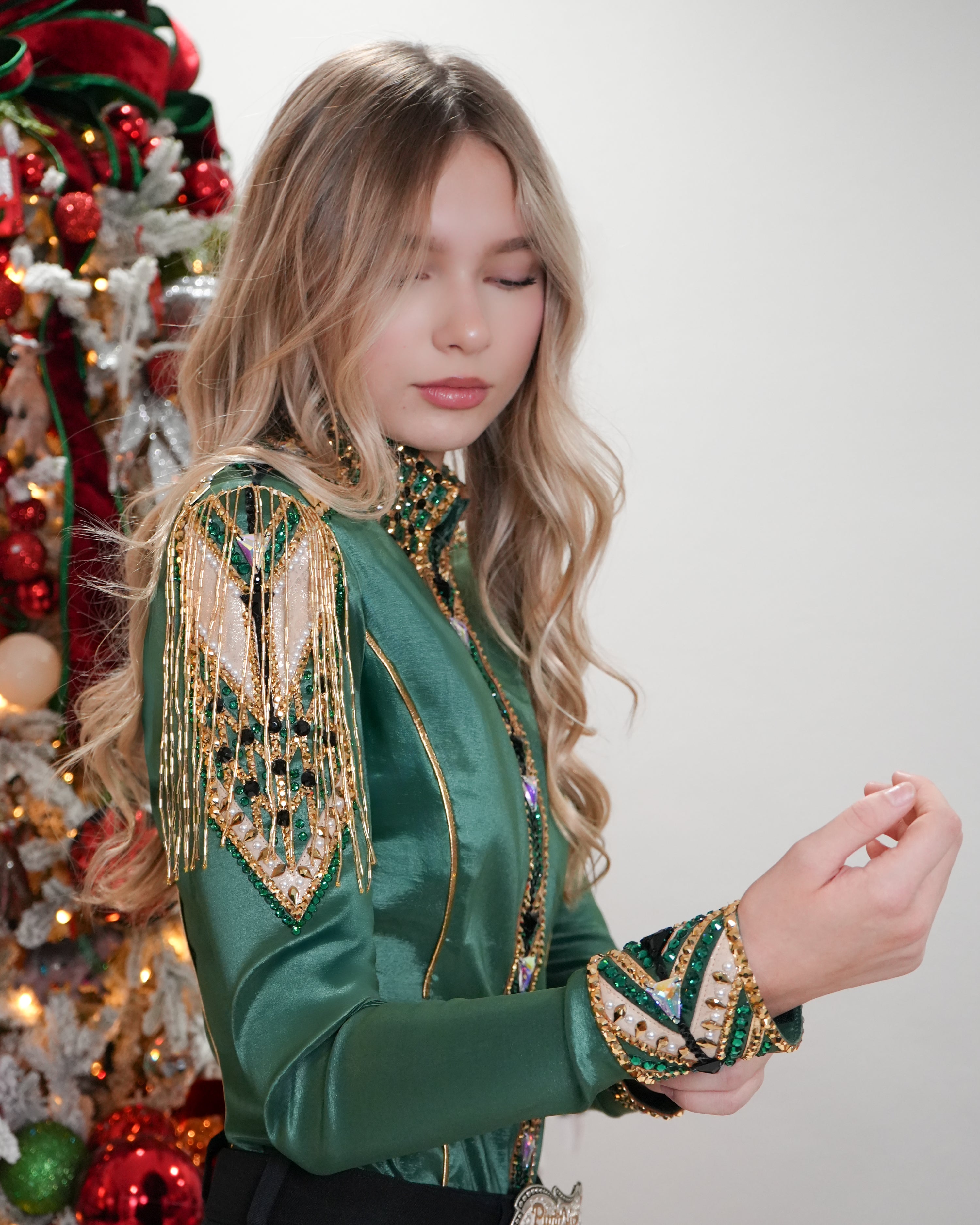 Size 6 Hidden Zipper Retro Shirt