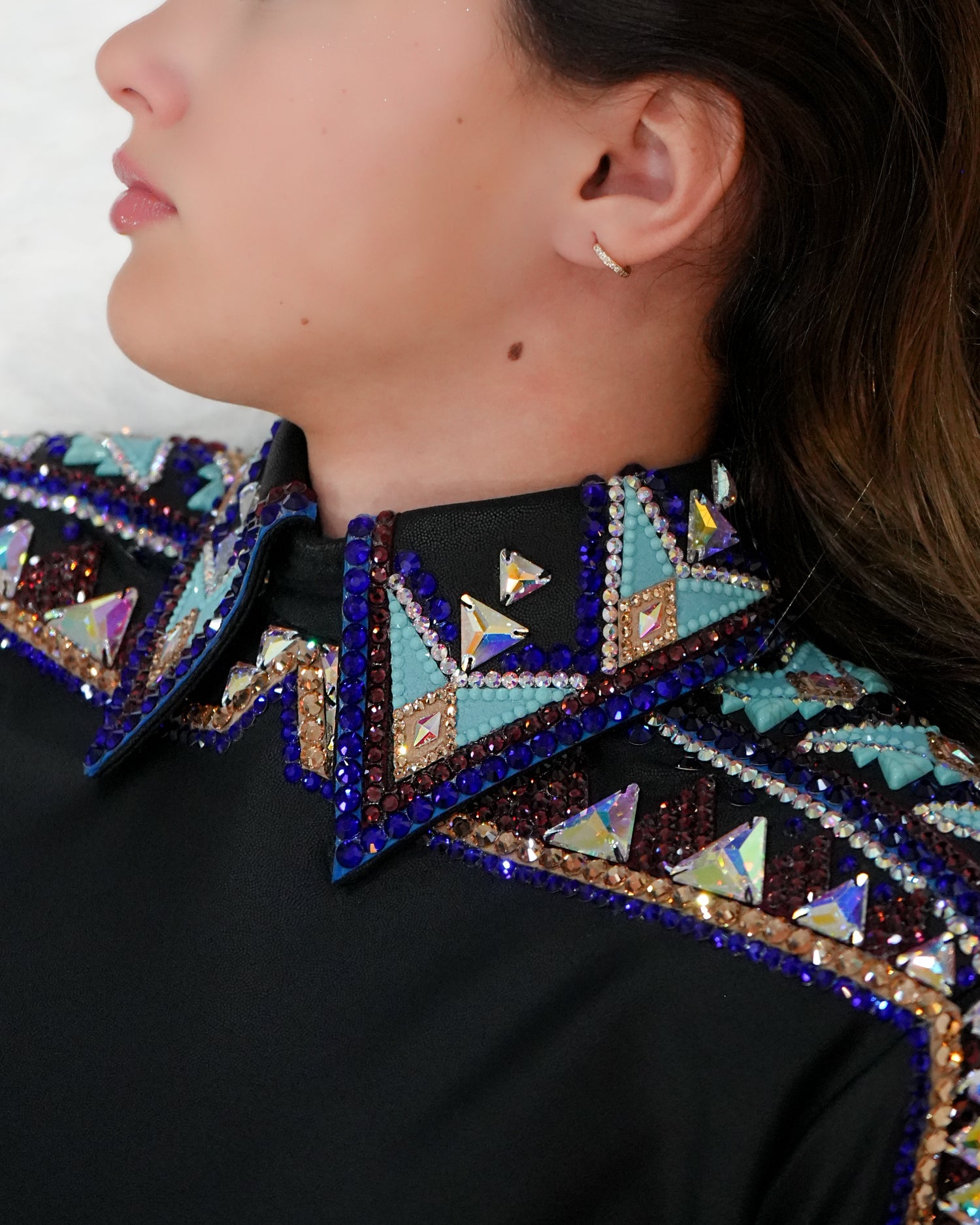 Size 2 - Metallic Collection - Back Zip Retro Shirt